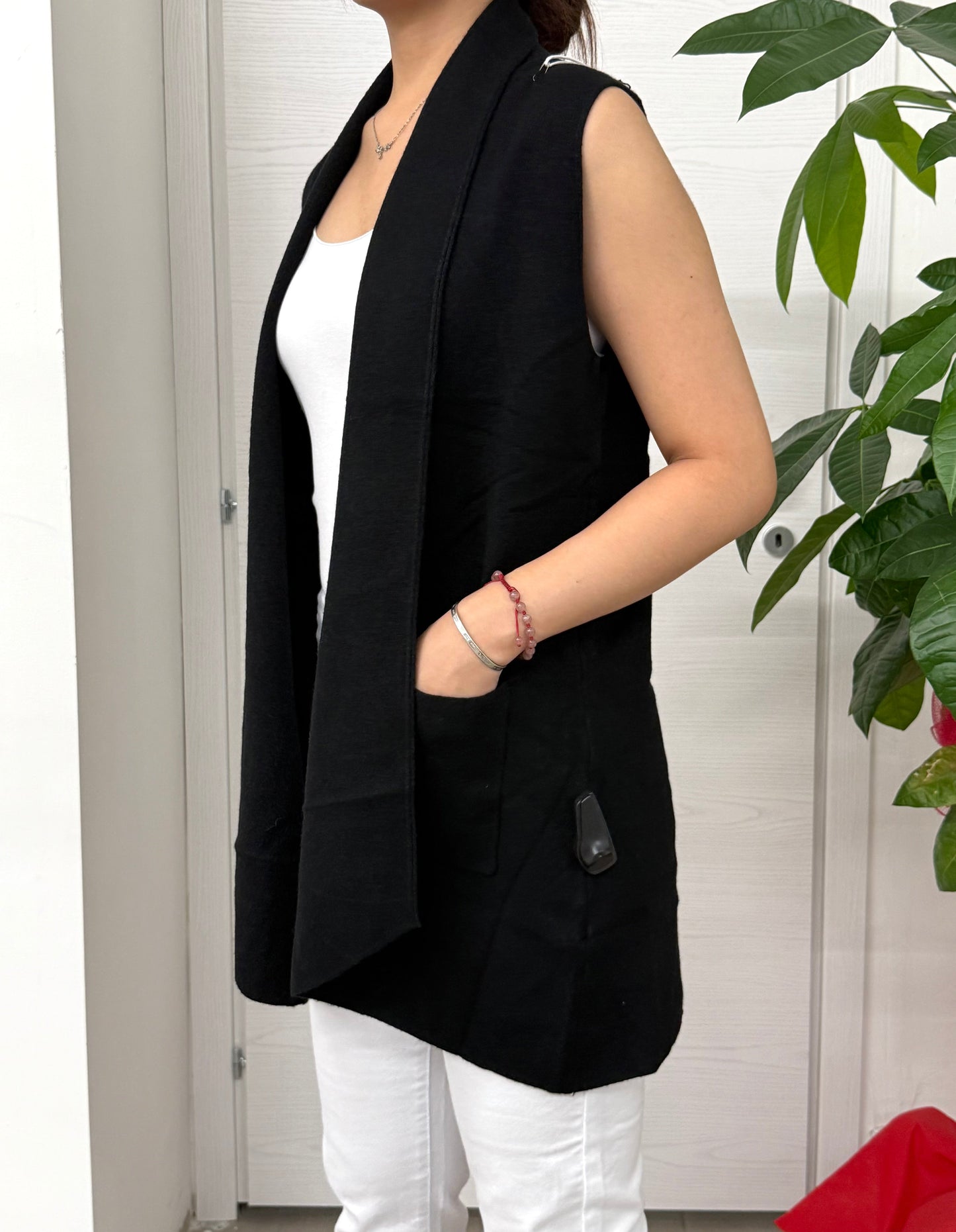 Cardigan smanicato FGD MODA