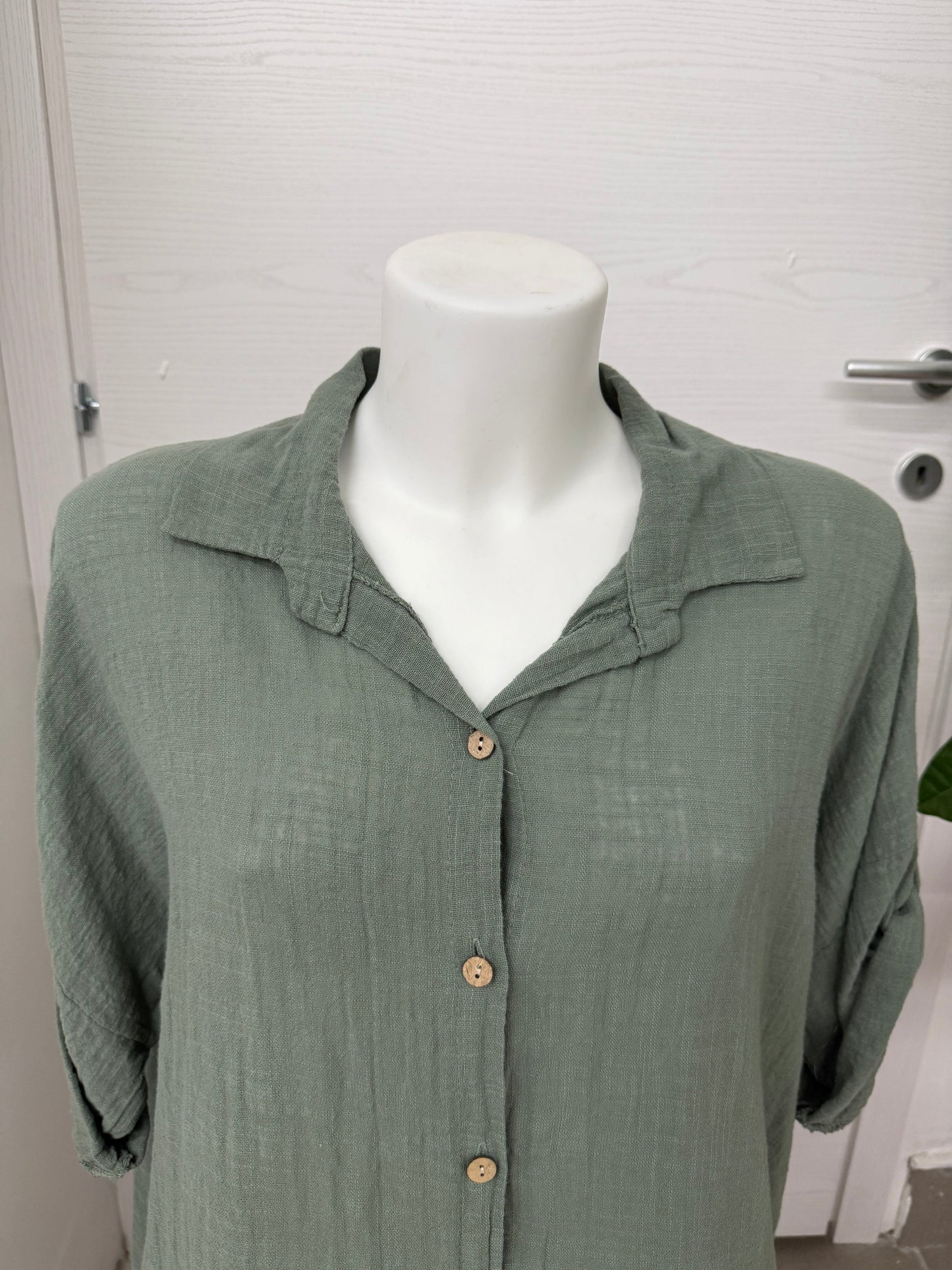 Blusa con bordo sangallo FGD MODA