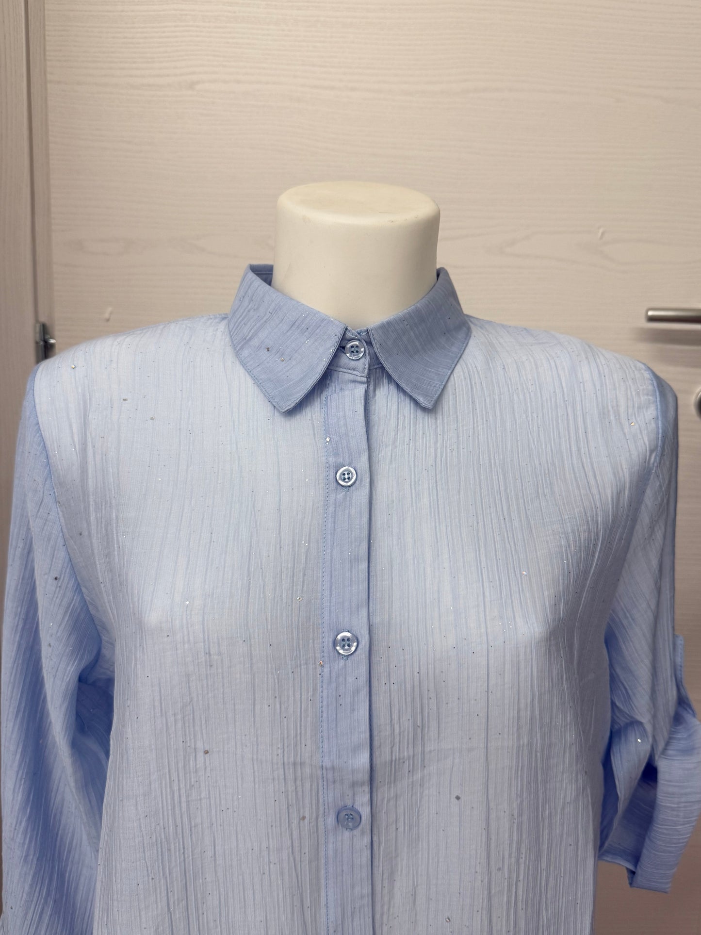 Blusa maniche a 3/4 con brillantini FGD MODA