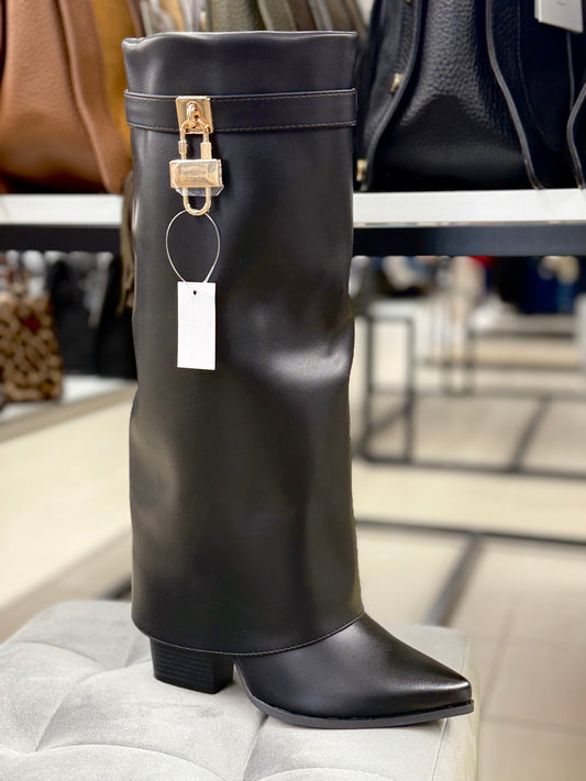 Stivali Shark a punta tacco 12cm FGD MODA