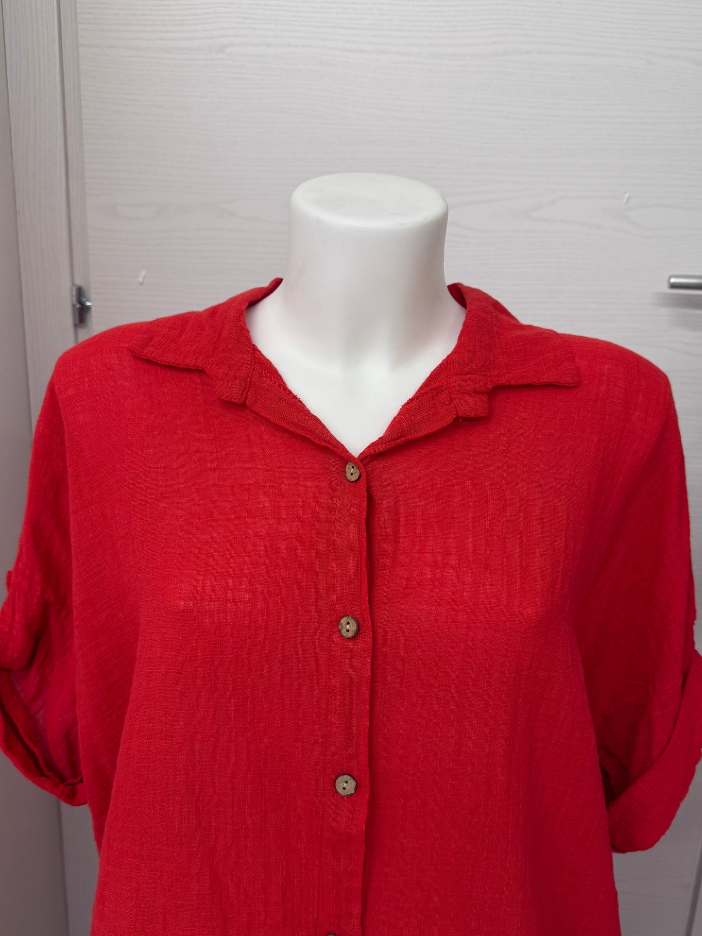 Blusa con bordo sangallo FGD MODA