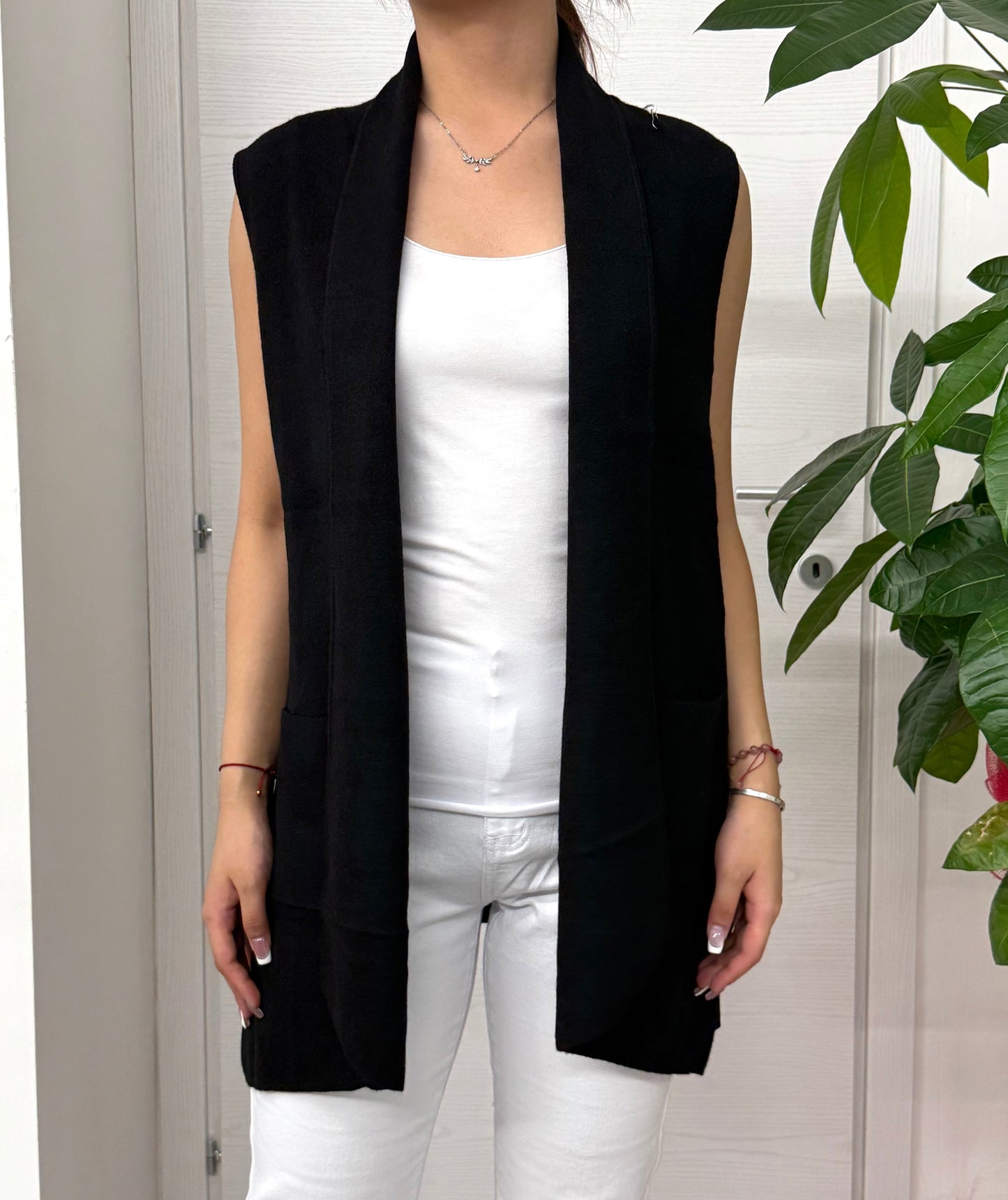 Cardigan smanicato FGD MODA