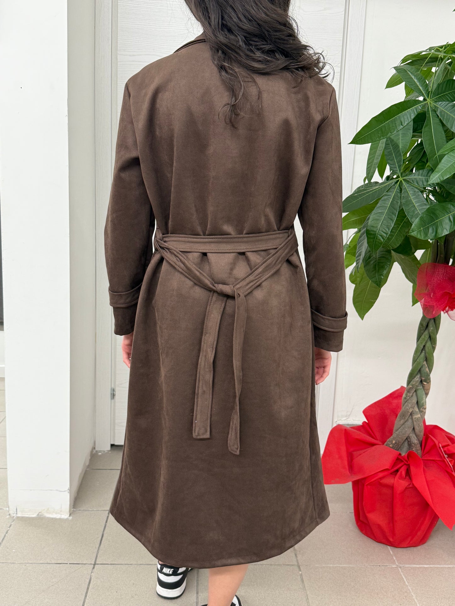 Trench in camoscio FGD MODA