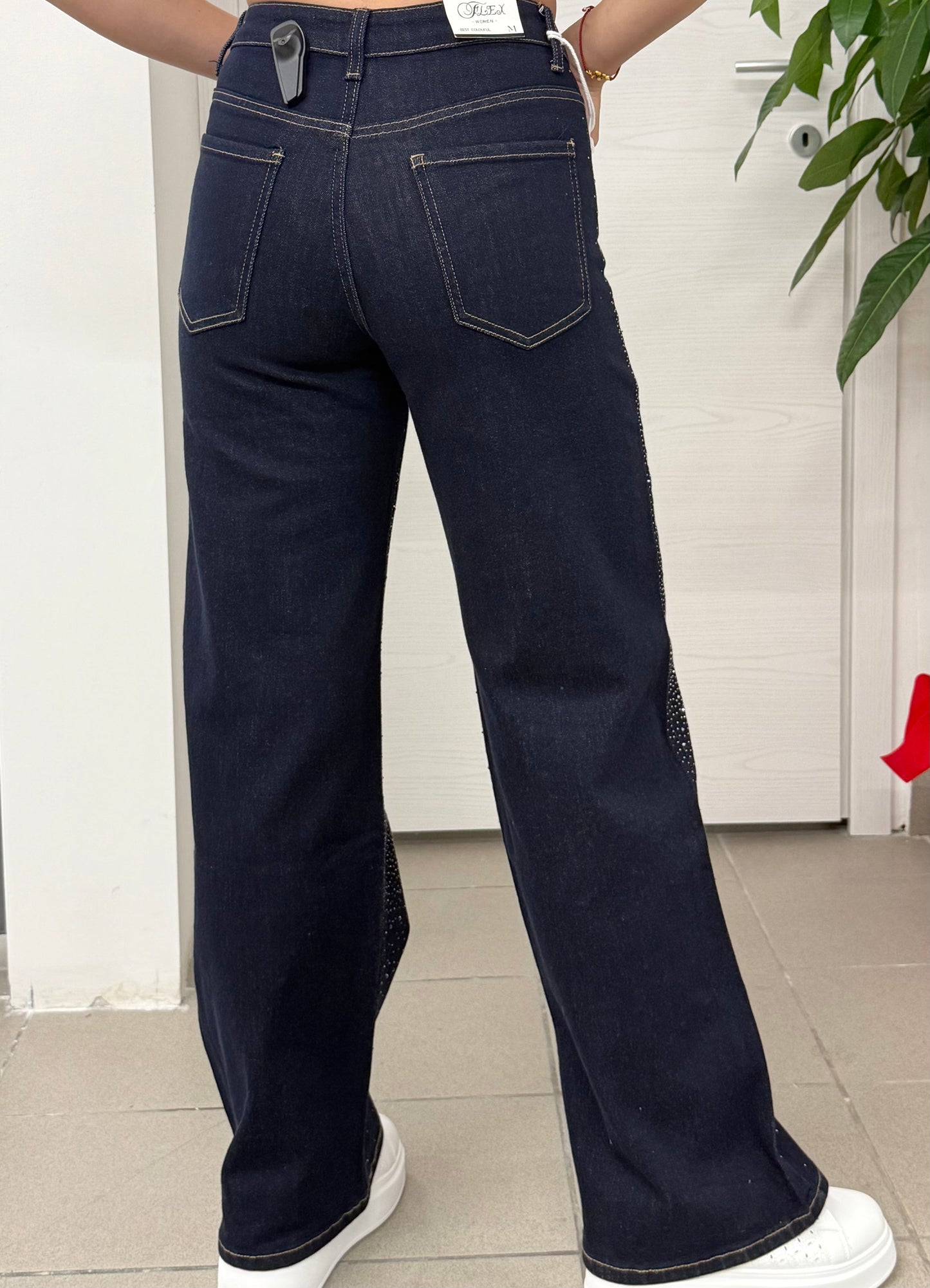 Jeans con brillantini FGD MODA