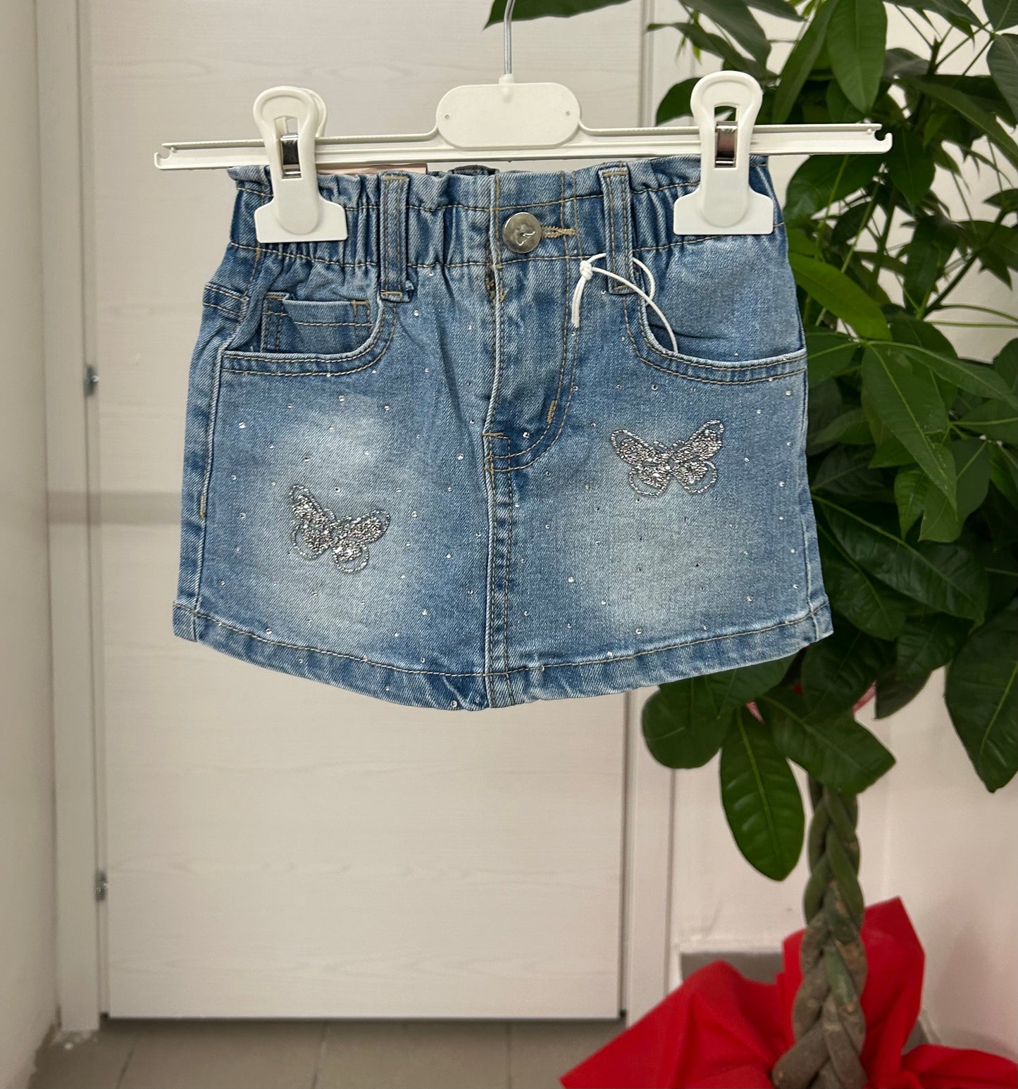 Gonna denim con brillantini FGD MODA