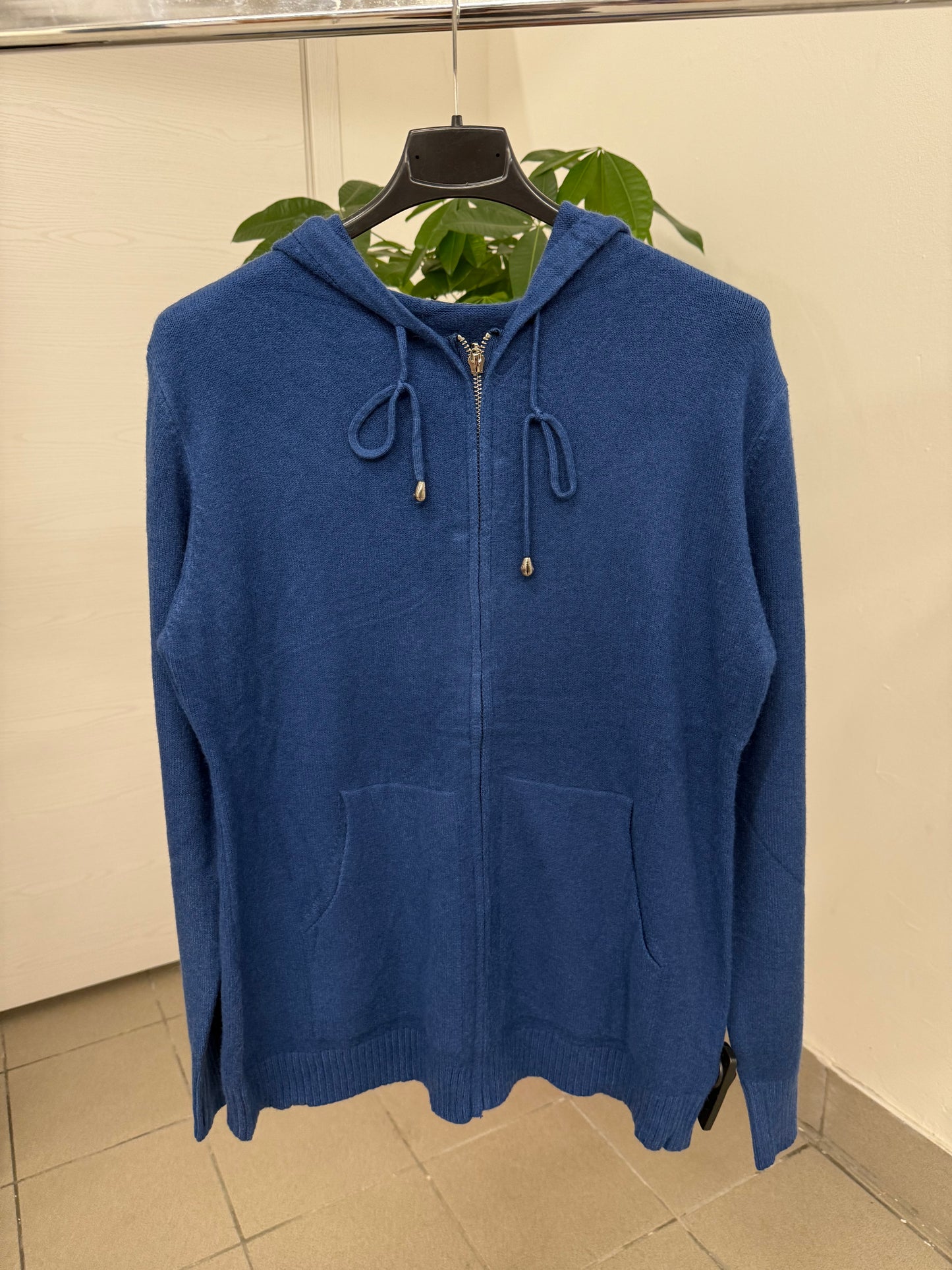 Felpa con zip con cappuccio