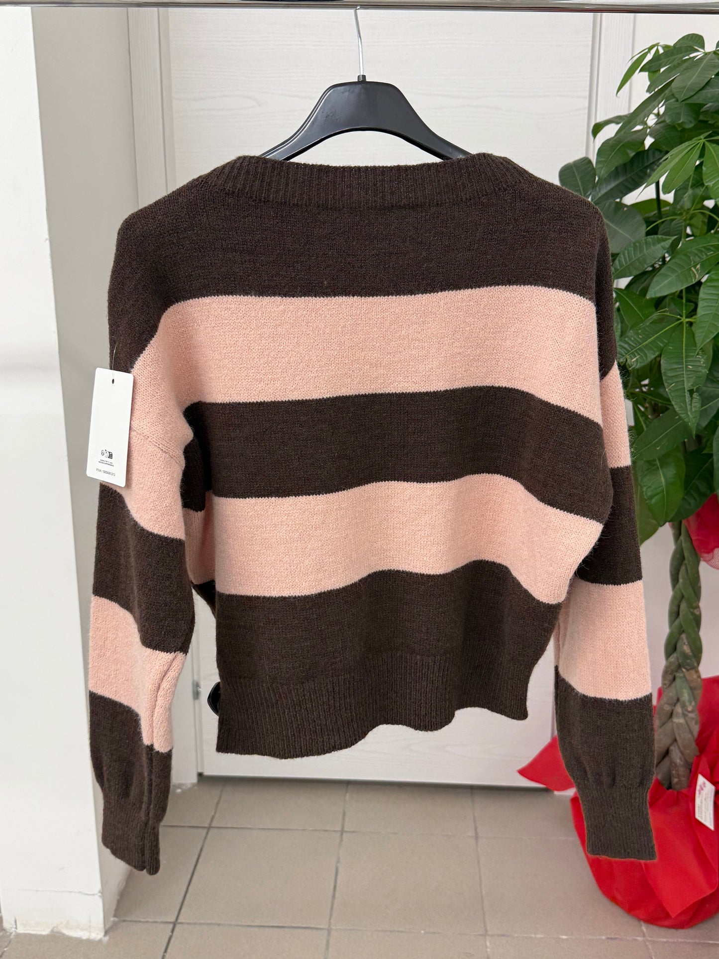 Maglioncino a righe larghe