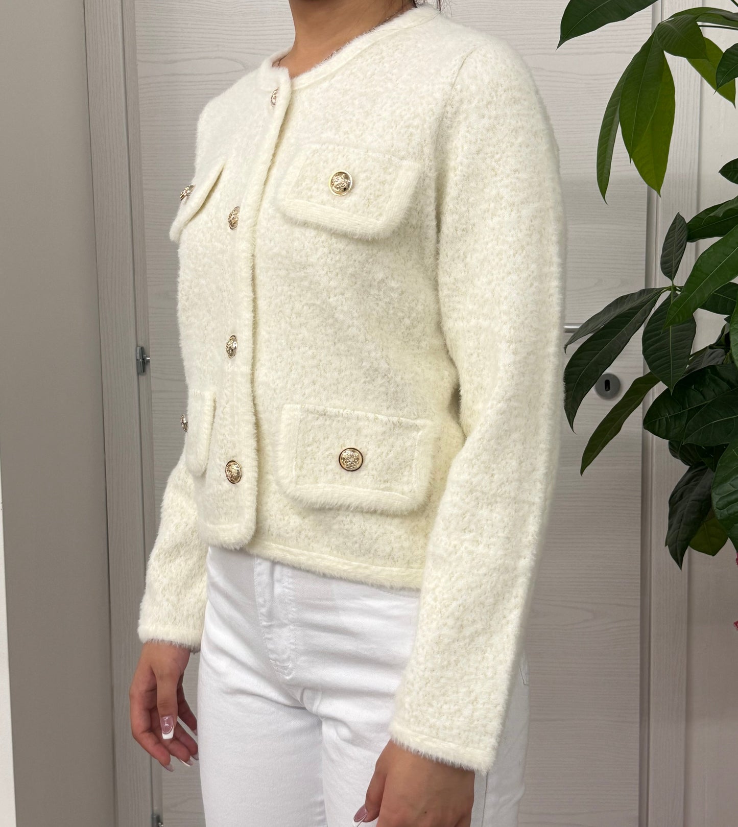 Giacca alla francese con bottoni FGD MODA