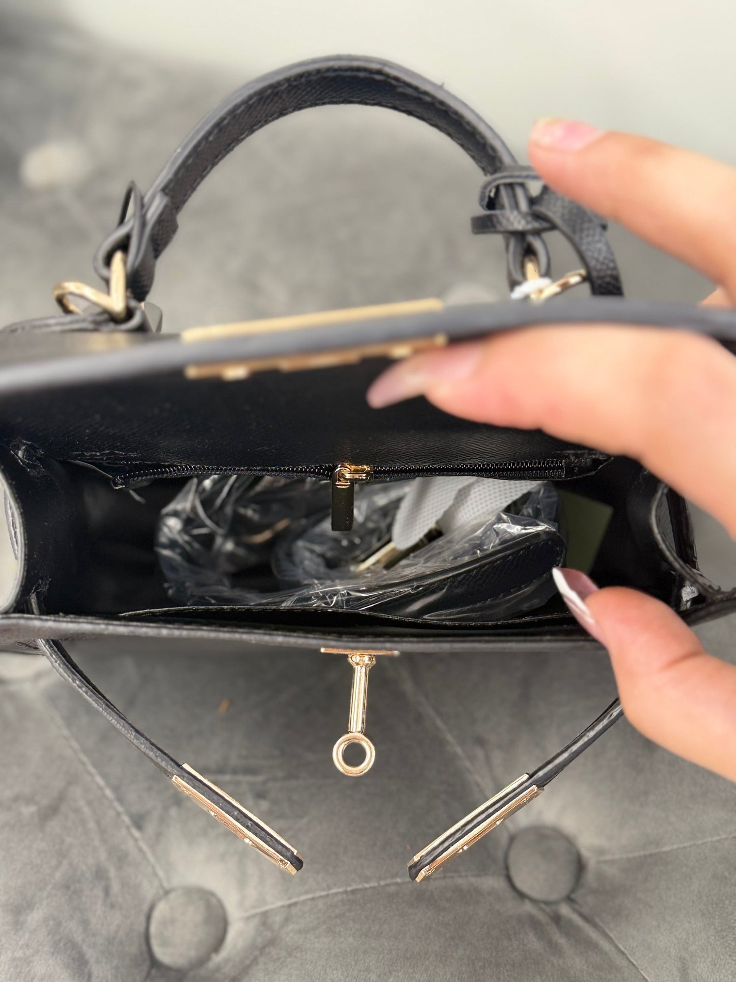 Borsa con tracolla tinta unita Small FGD MODA