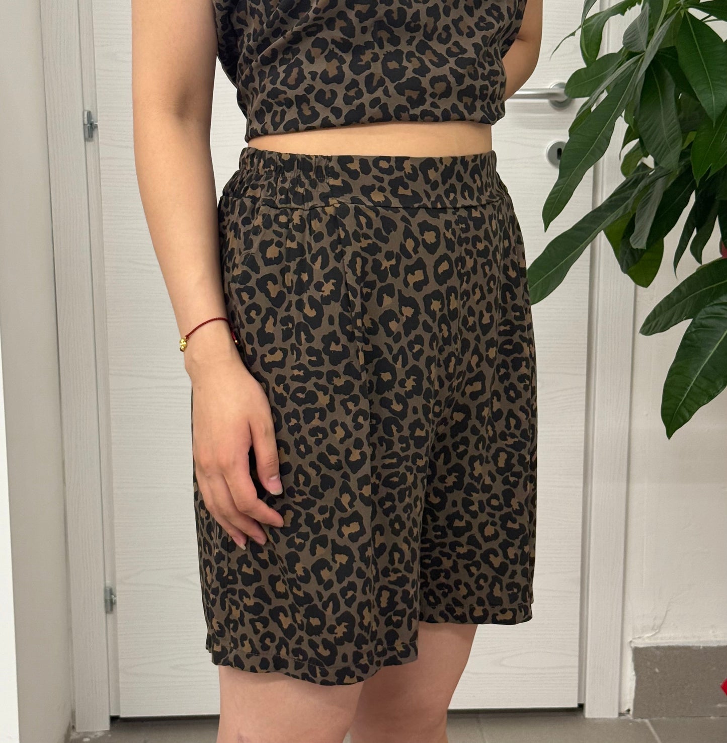 Pantaloncino leopardato FGD MODA