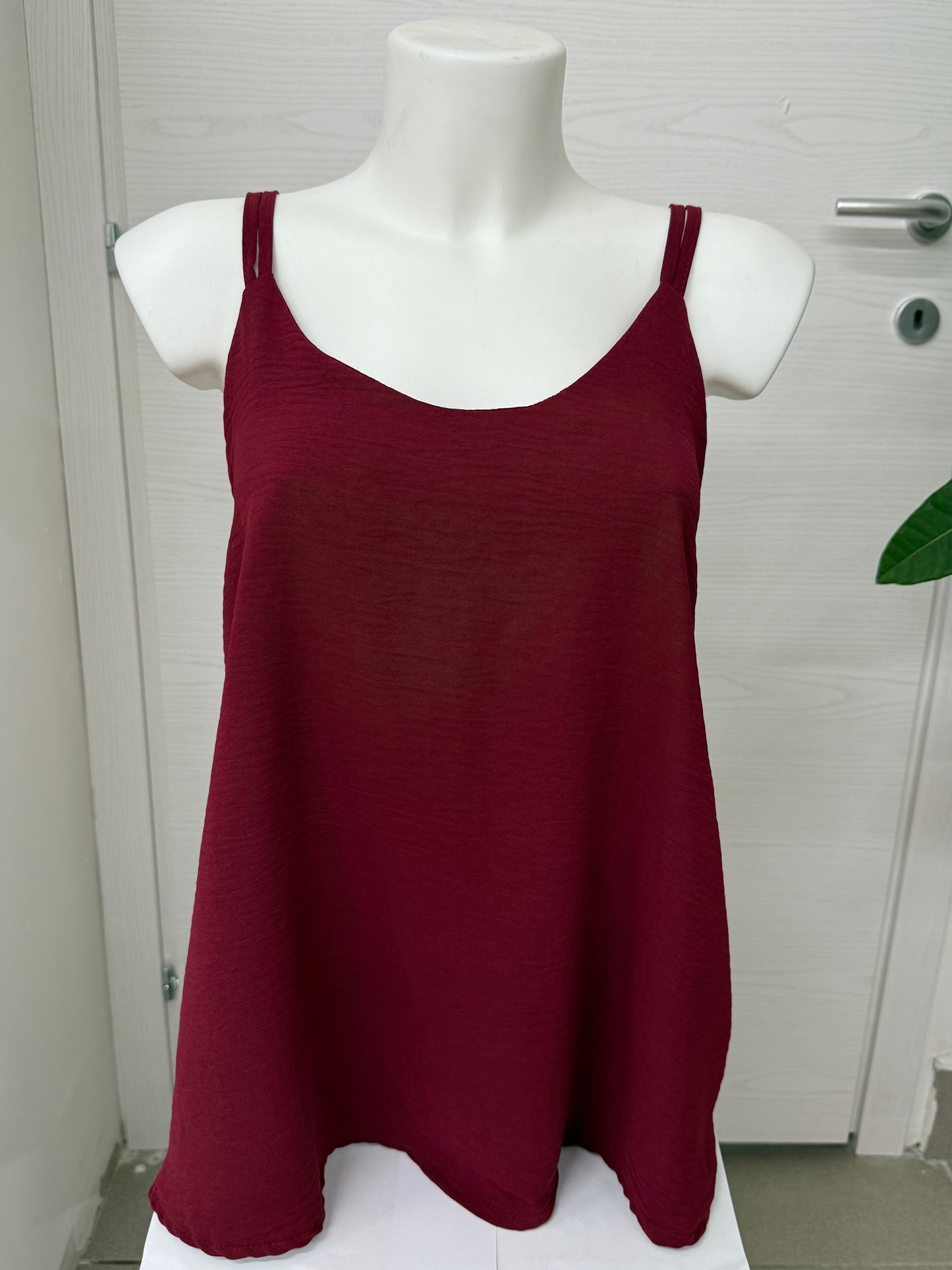 Canotta con perle sul retro FGD MODA