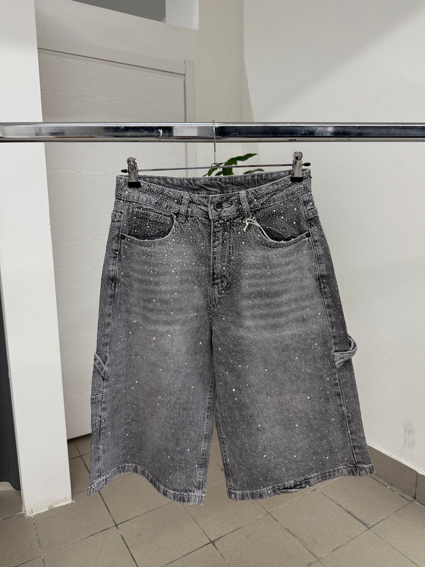 Bermuda Jeans con brillantini FGD MODA