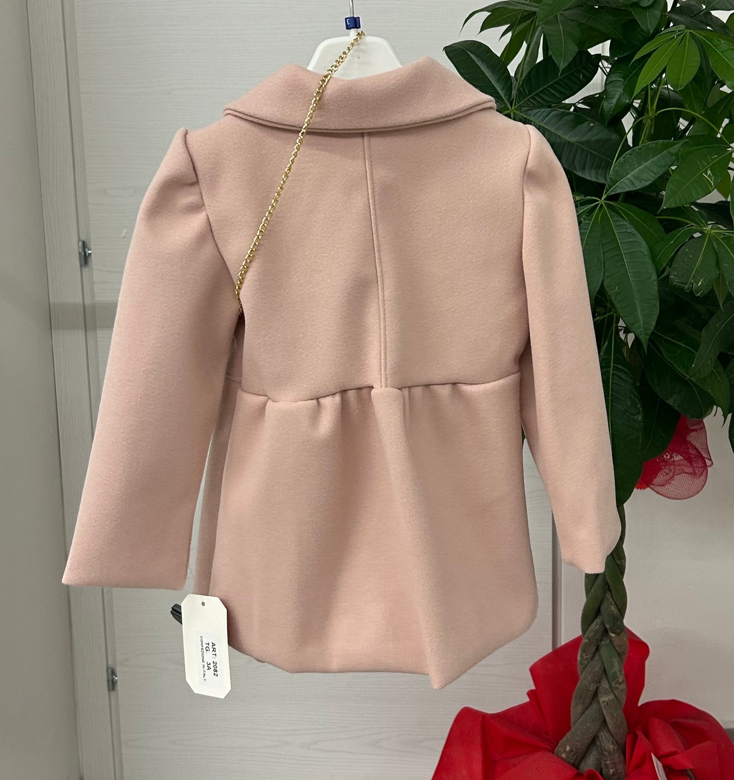 Cappotto con colletto con tracolla