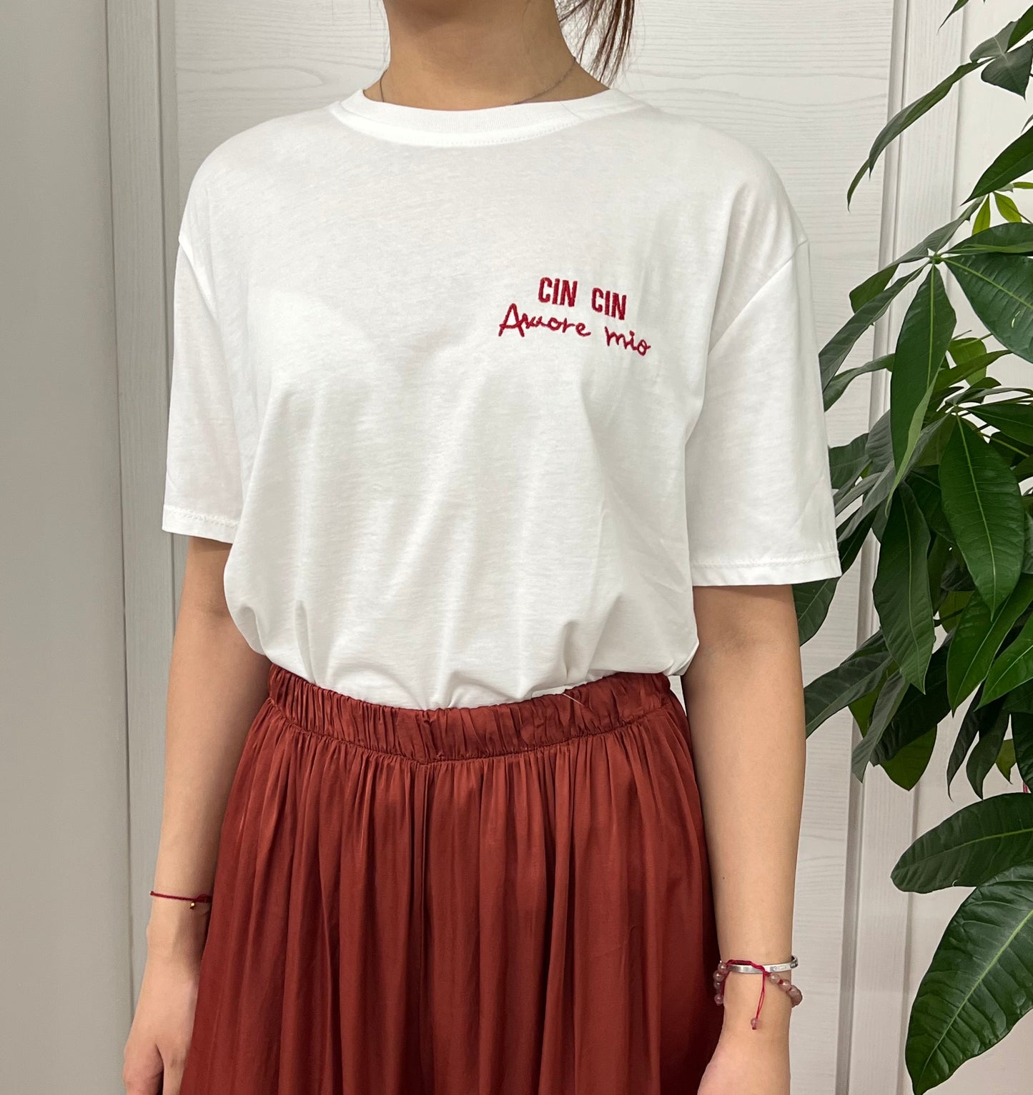 T-shirt con scritta FGD MODA
