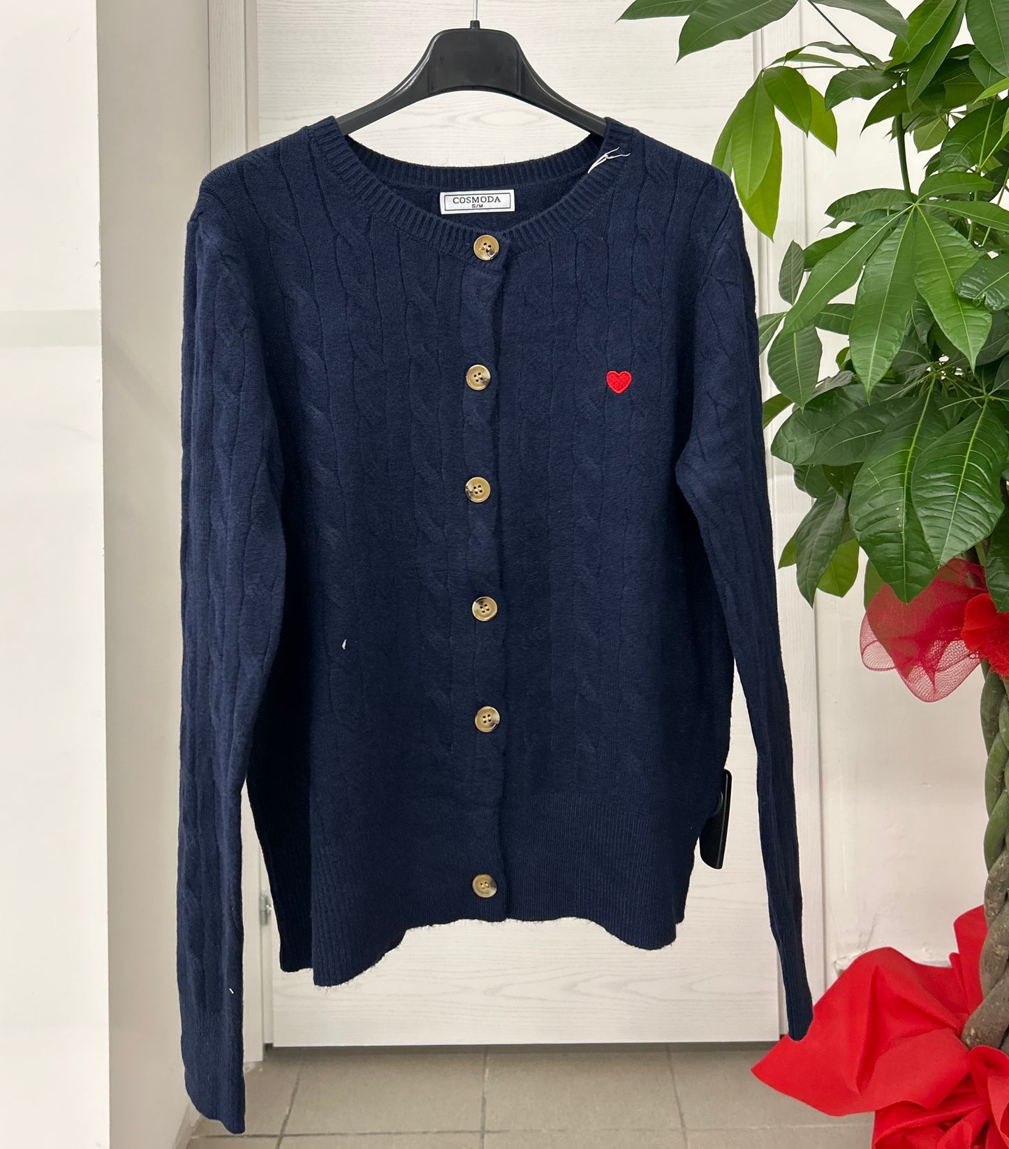 Cardigan con cuoricino