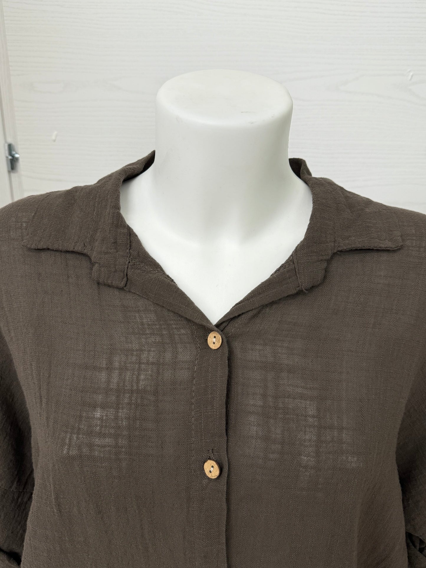 Blusa con bordo sangallo FGD MODA