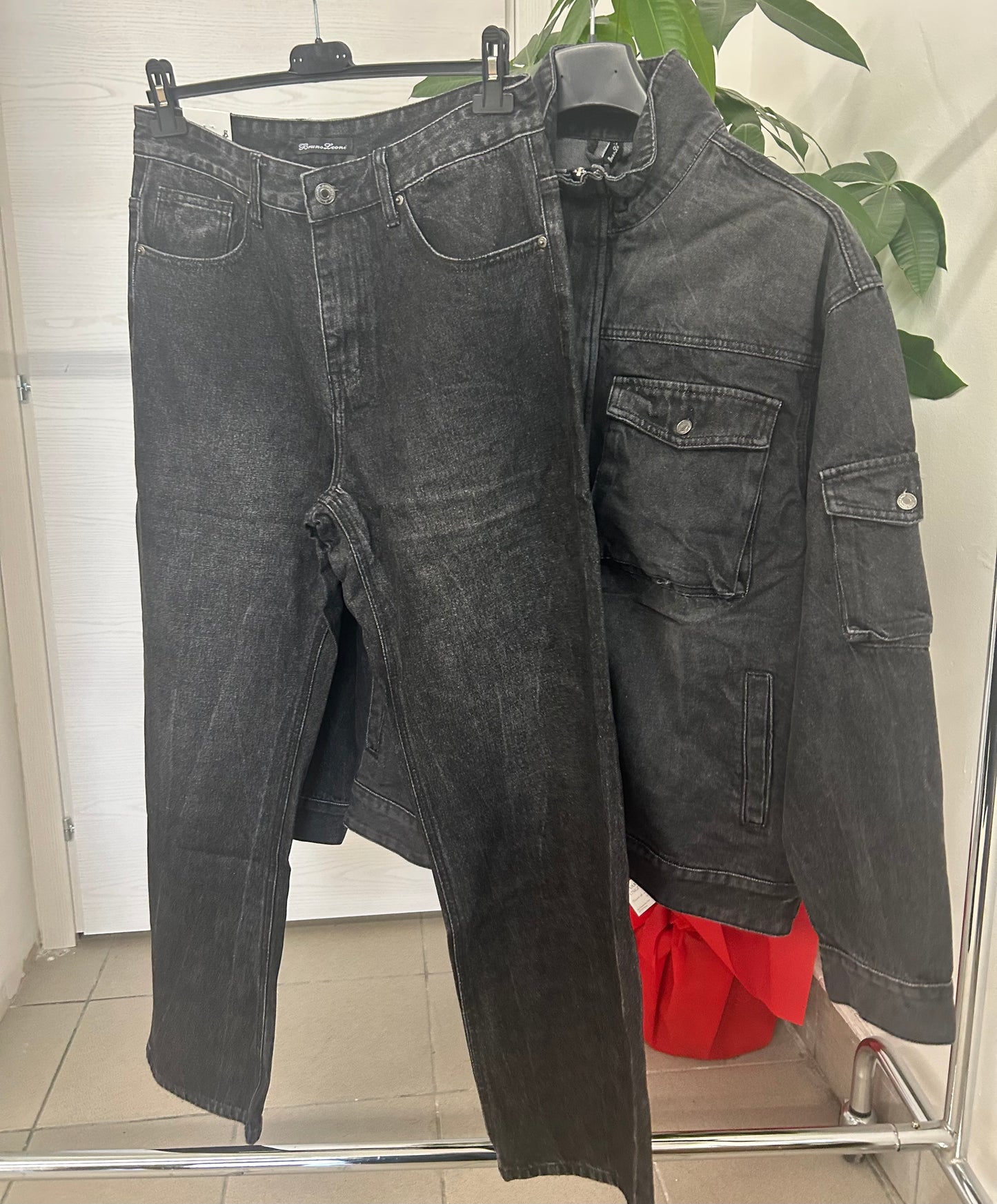 Set coordinato giacca e jeans denim FGD MODA