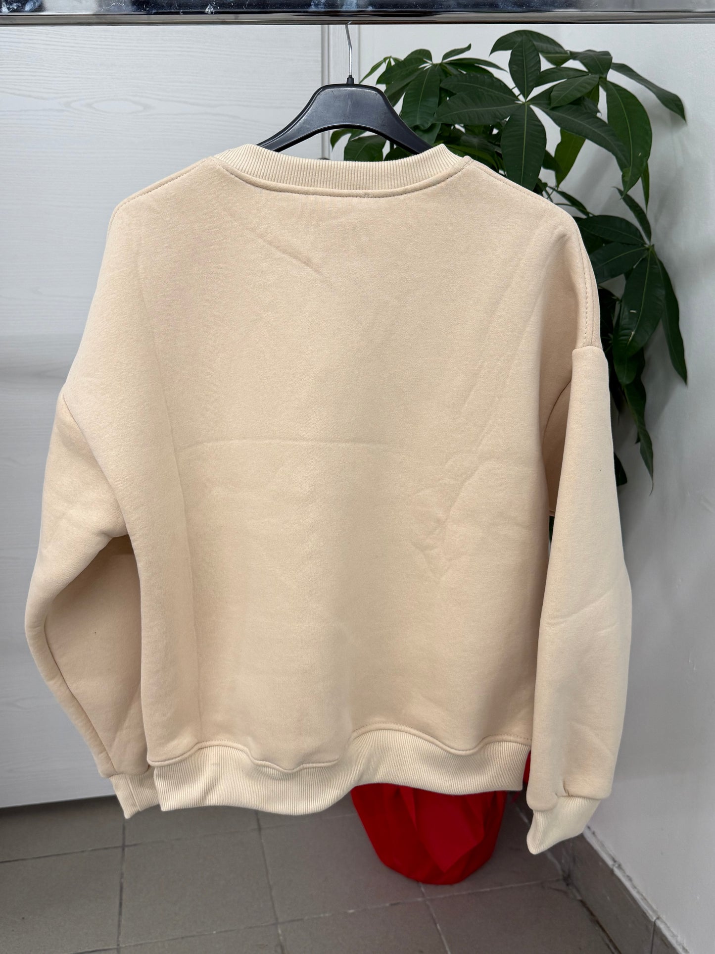 Felpa imbottita con scritta FGD MODA