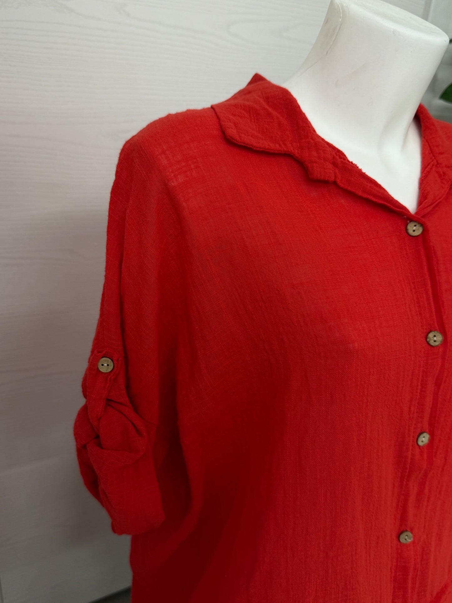 Blusa con bordo sangallo FGD MODA