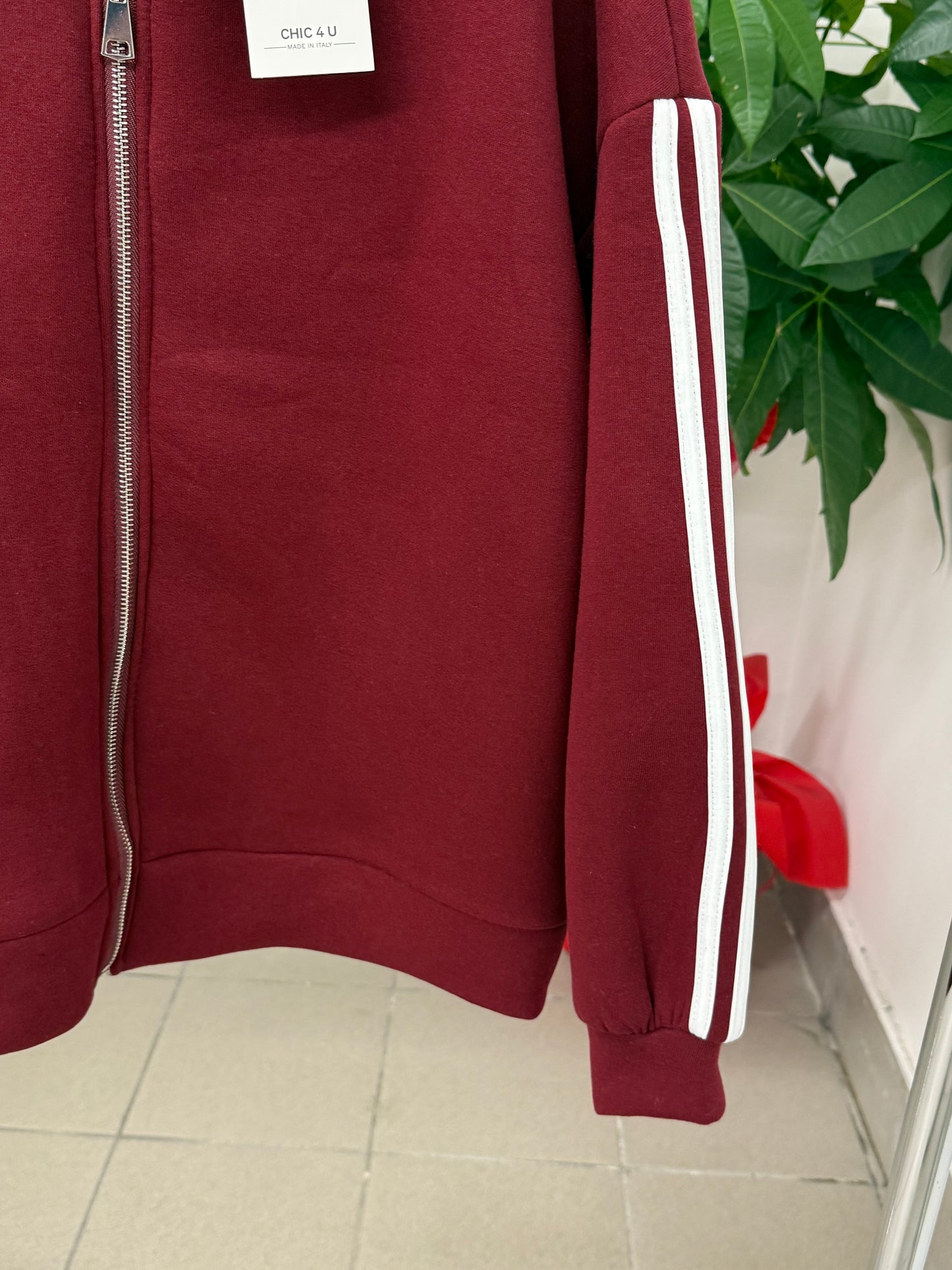 Giacca imbottita con strisce laterali con tasche FGD MODA