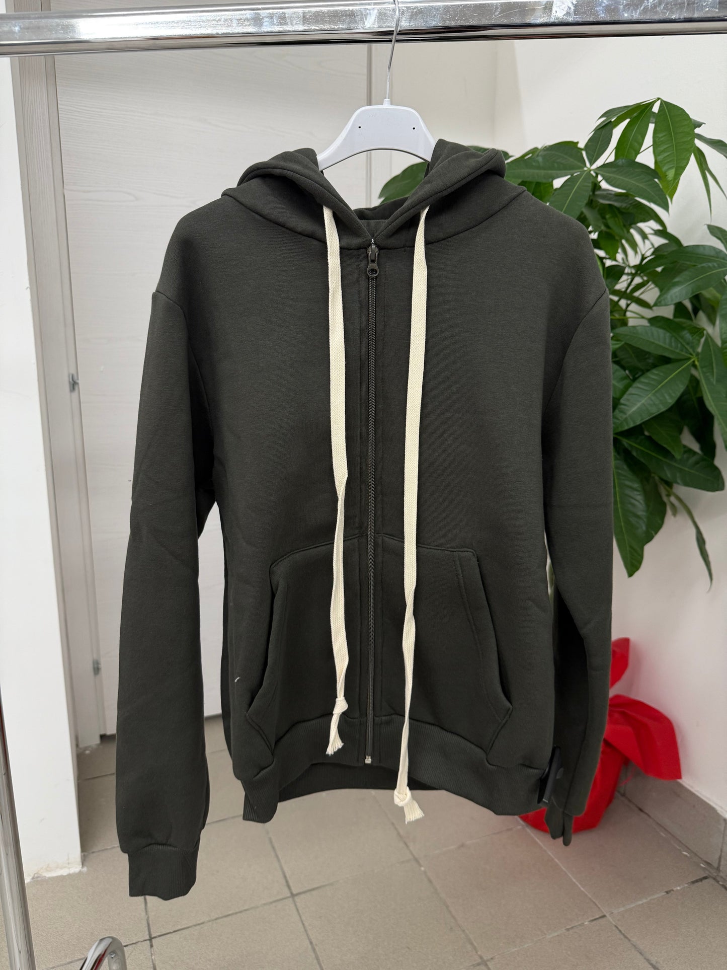 Felpa con zip con cappuccio FGD MODA