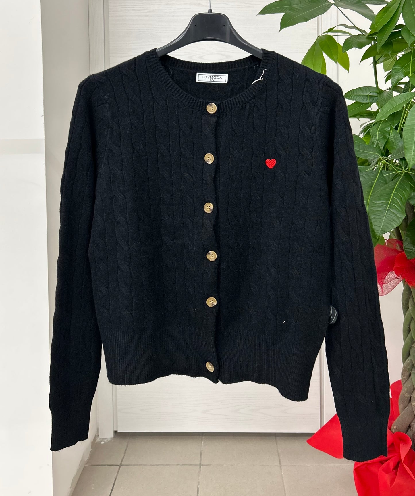 Cardigan con cuoricino