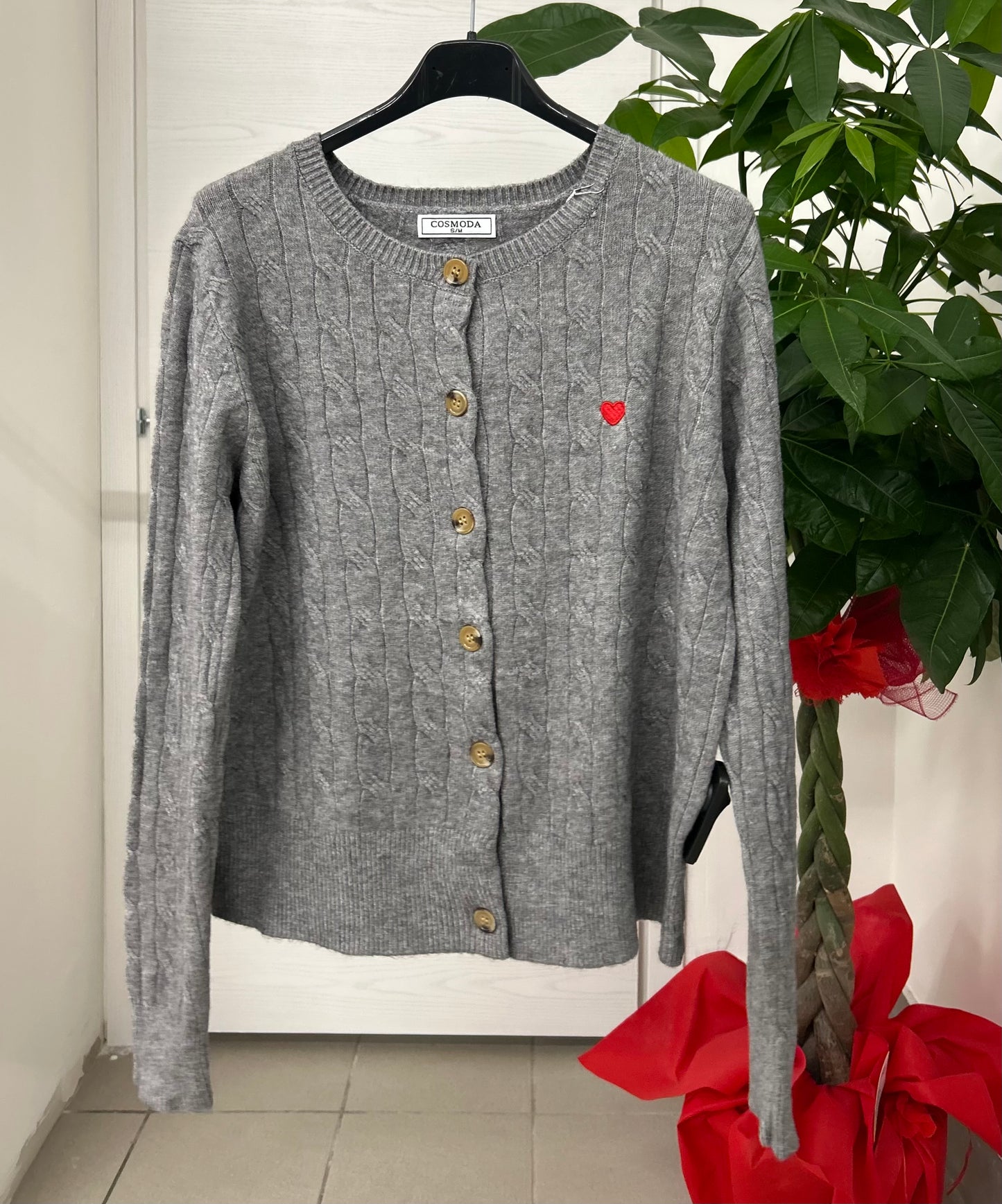 Cardigan con cuoricino