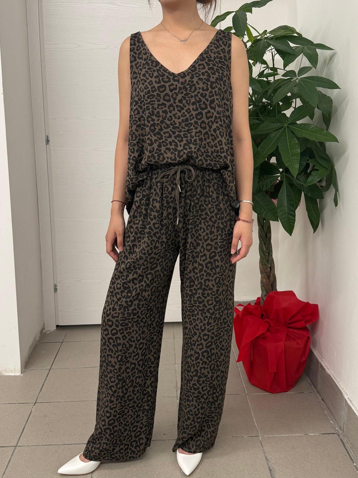 Pantalone leopardato FGD MODA