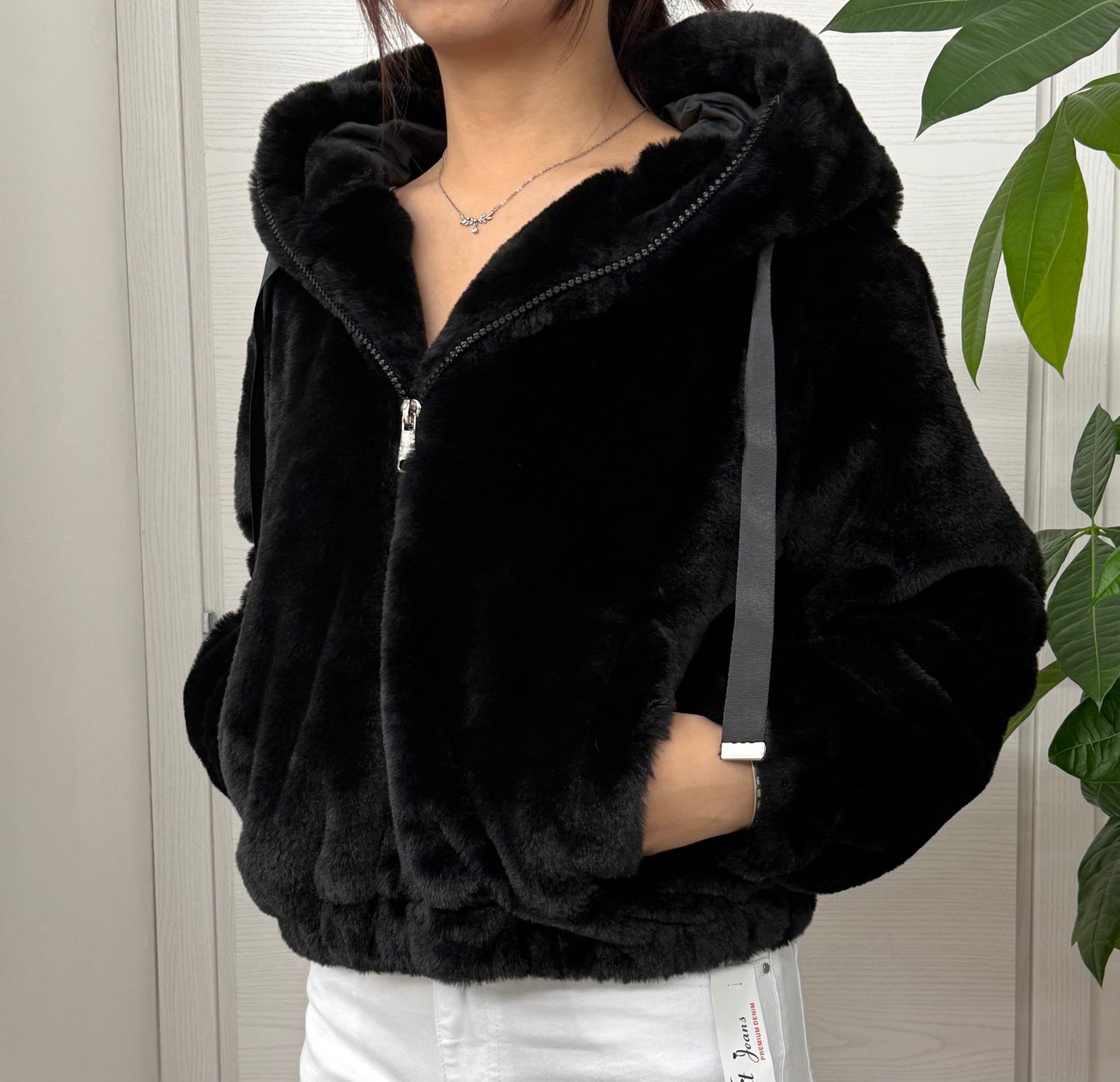 Cappotto a pelliccia FGD MODA