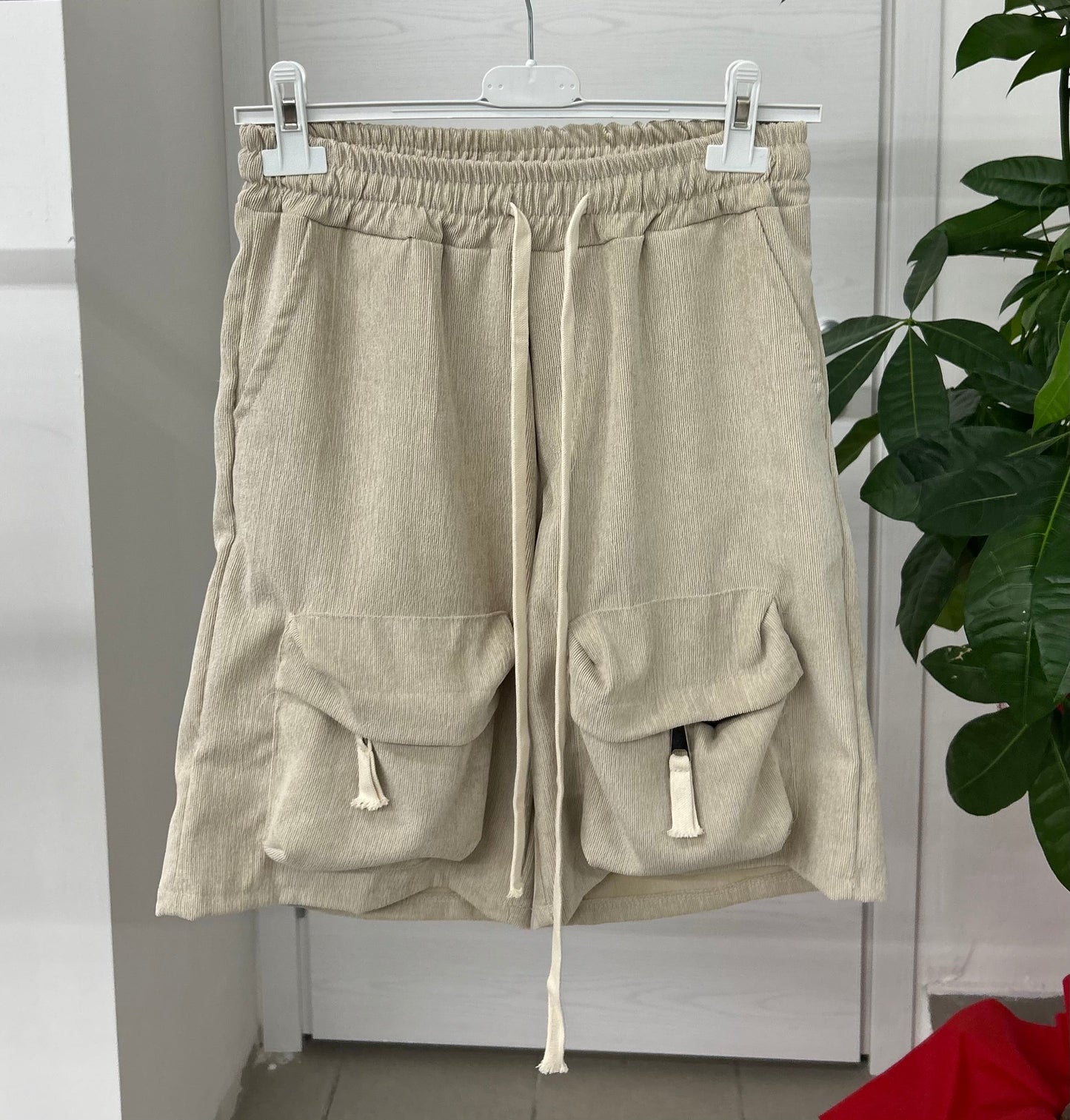 Pantaloncini cargo effetto ciniglia FGD MODA