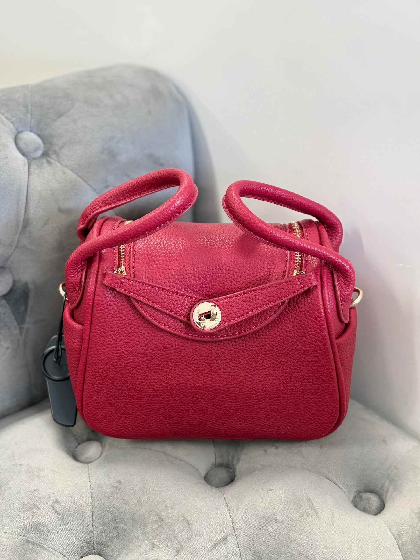 Borsa con manico laterale con tracolla