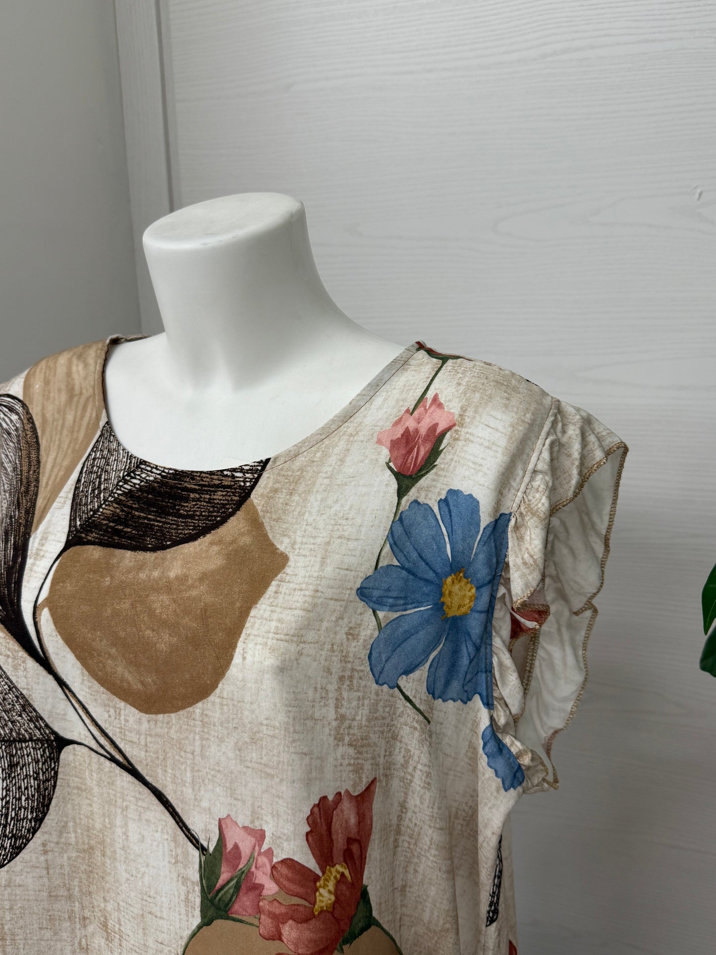 Canotta con fiori FGD MODA