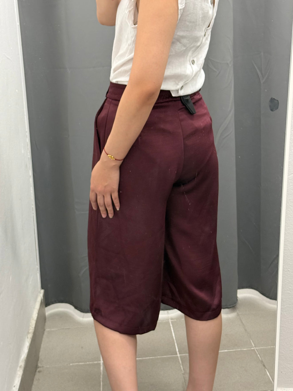 Pantaloni Bermuda Effetto Raso FGD MODA