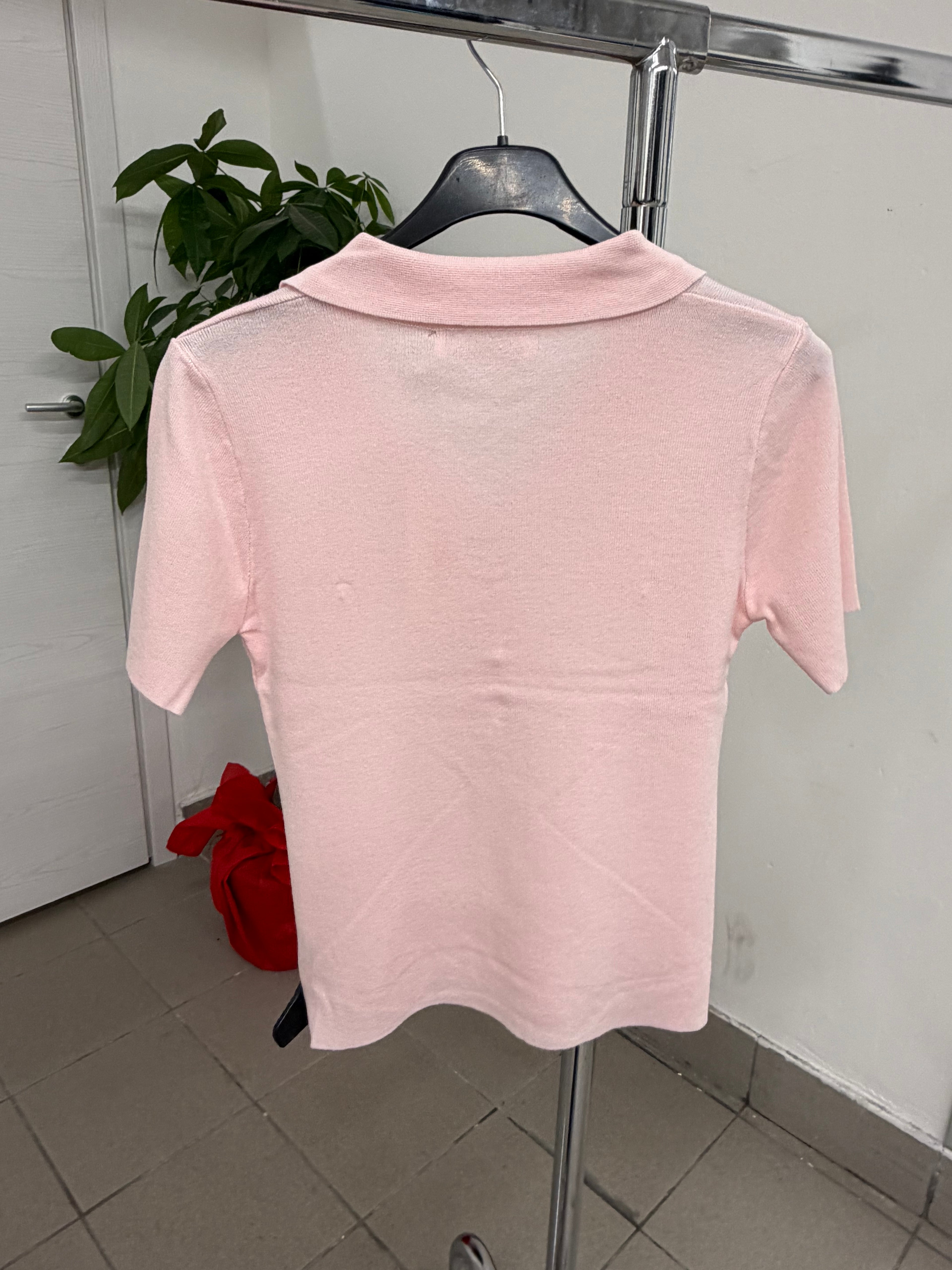 Polo di filo a manica corta con bottoni FGD MODA