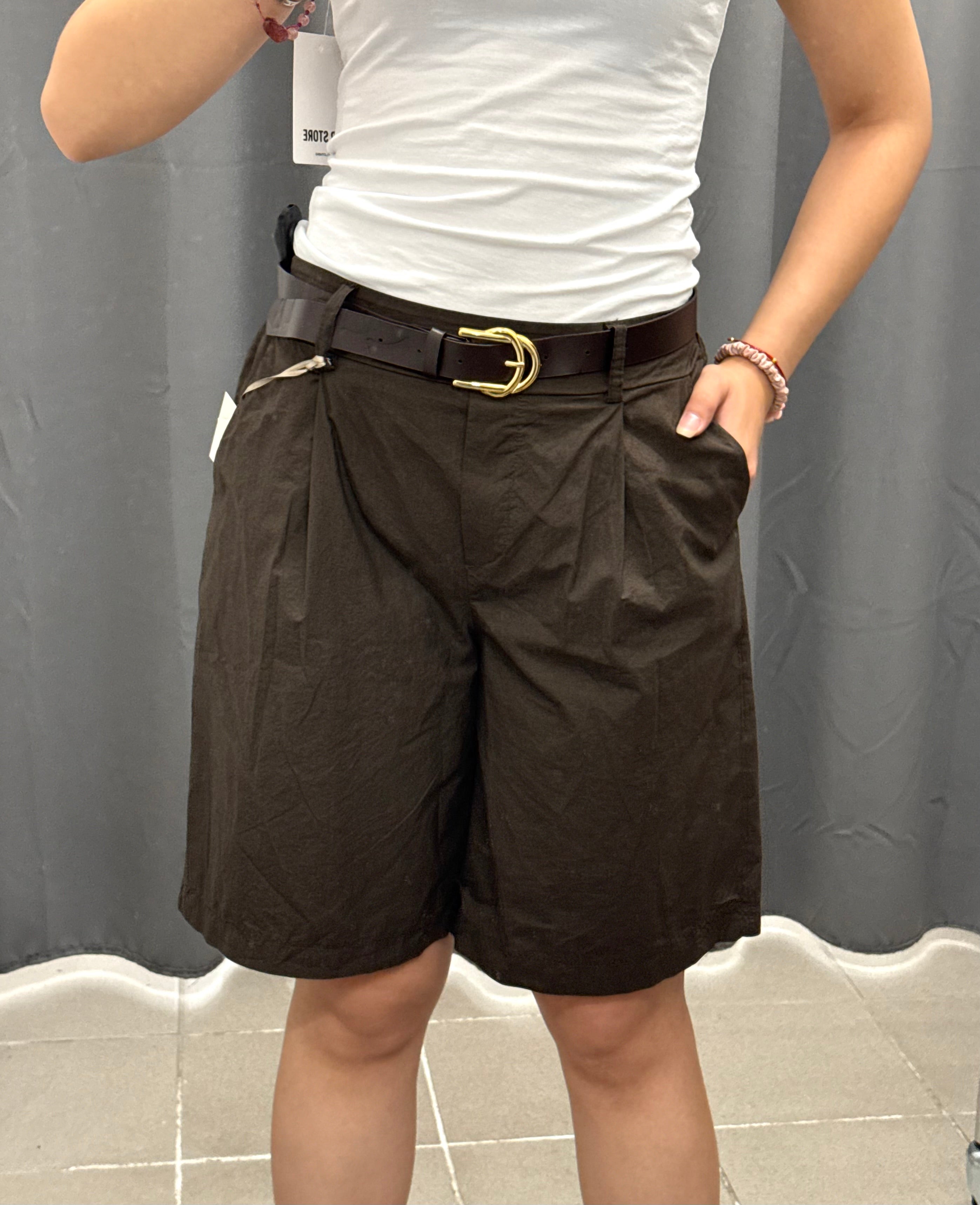 Pantaloni bermuda 100% cotone con cinta FGD MODA