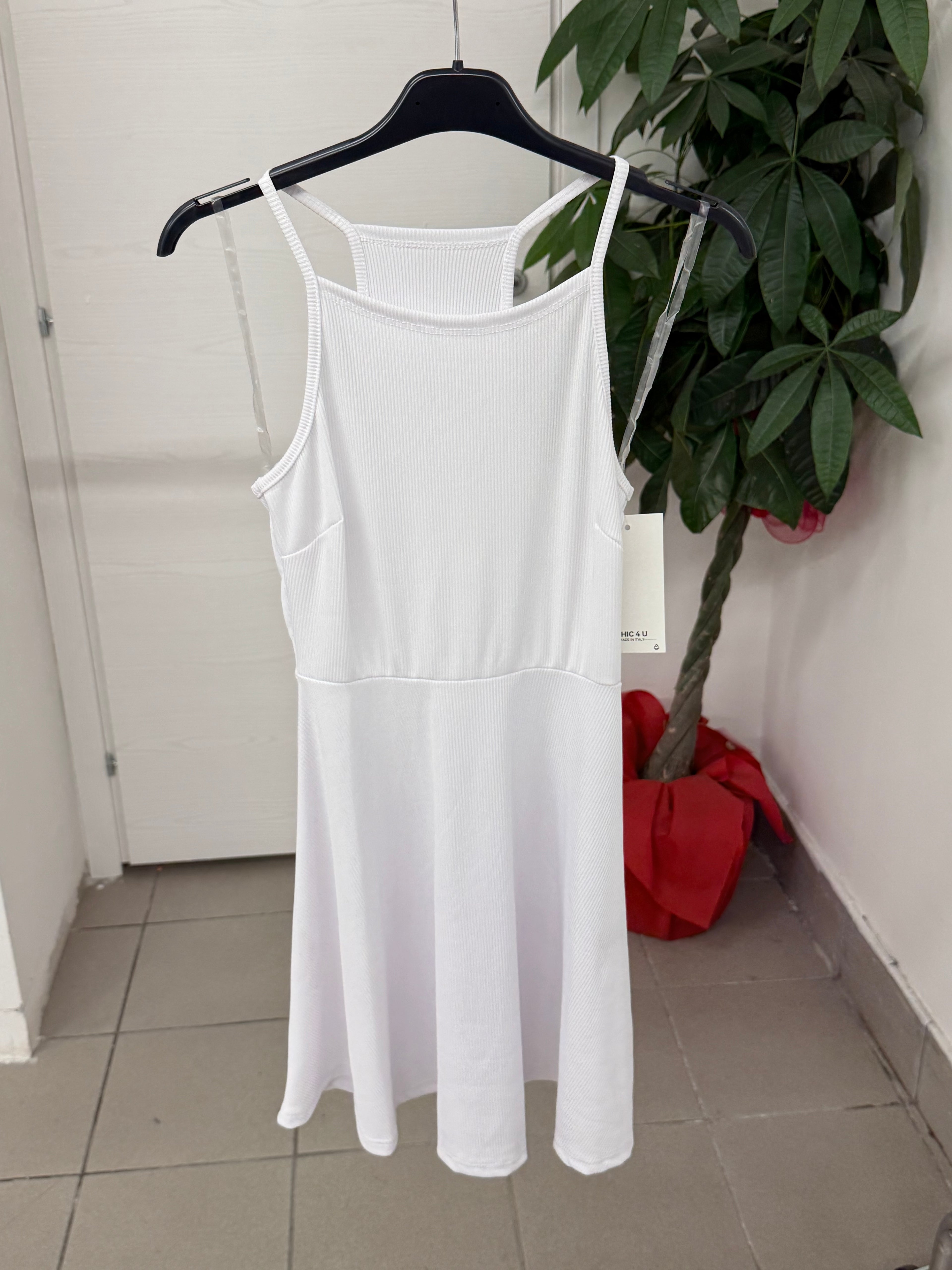 Abito Corto a Trapezio a Costine FGD MODA