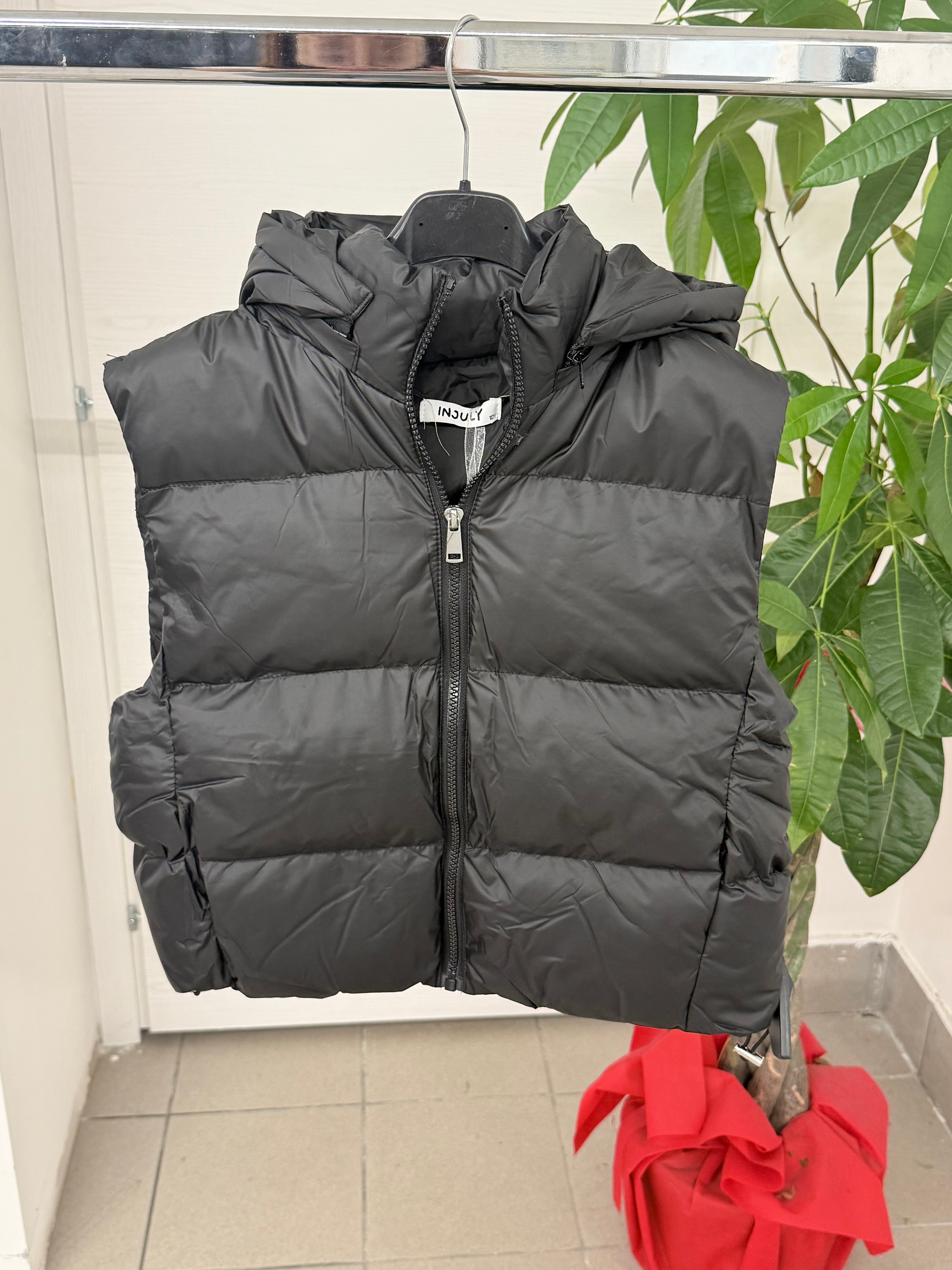 Gilet Quilted Con Cappuccio FGD MODA