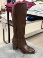 Stivali in ecopelle alti tacco 8cm FGD MODA