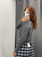 Maglione Crop Con Mini Paillettes FGD MODA