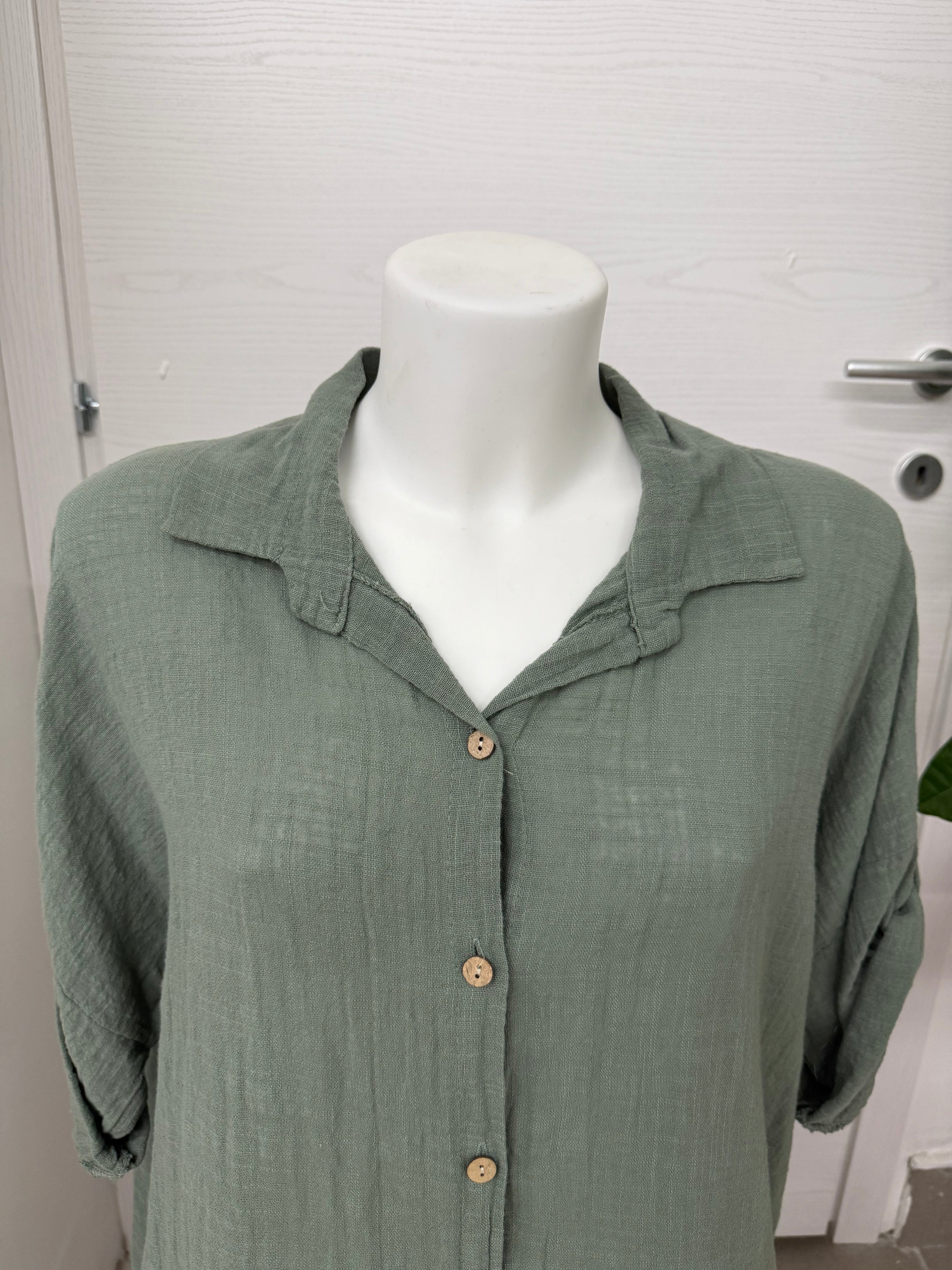 Blusa con bordo sangallo FGD MODA