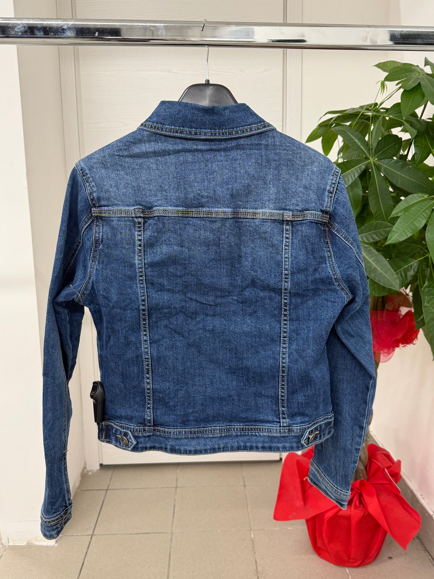 Giacca denim con tasche