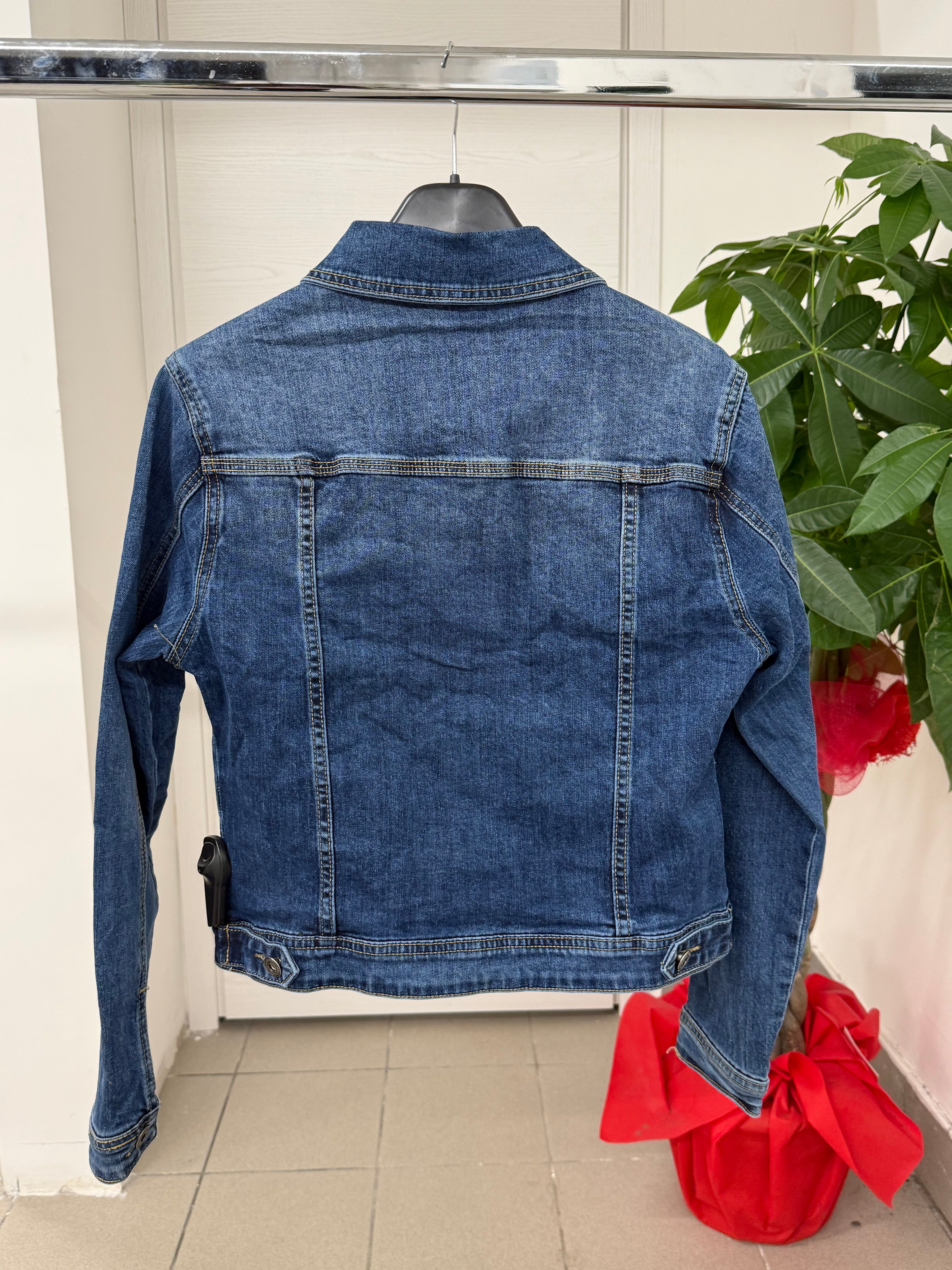 Giacca denim con tasche