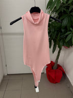 Body in lycra smanicato con collo alto FGD MODA