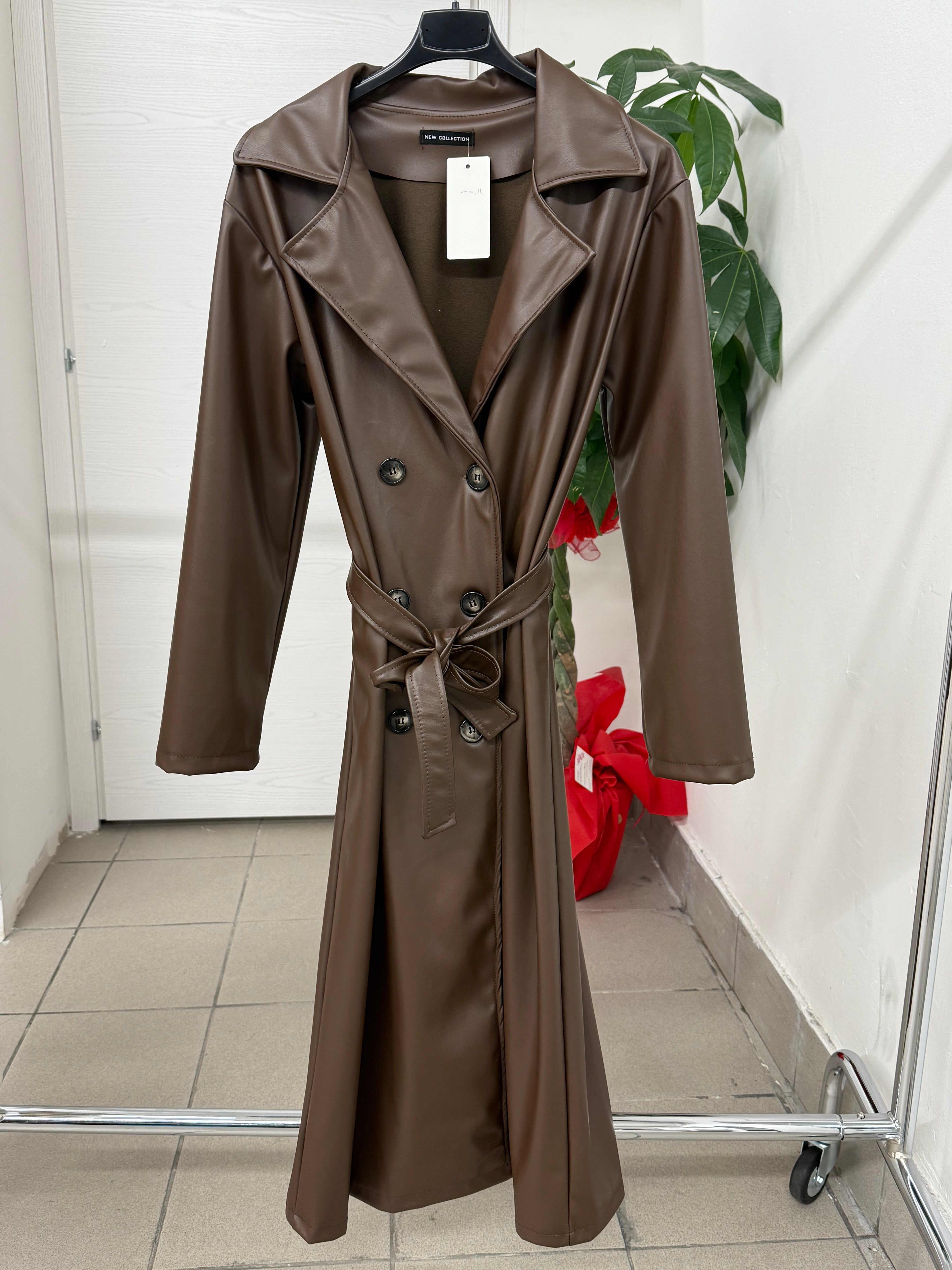 Trench in ecopelle lungo FGD MODA