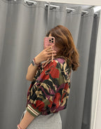 Giacca bomber in cotone e viscosa con motivo mimetico LUMINA FGD MODA