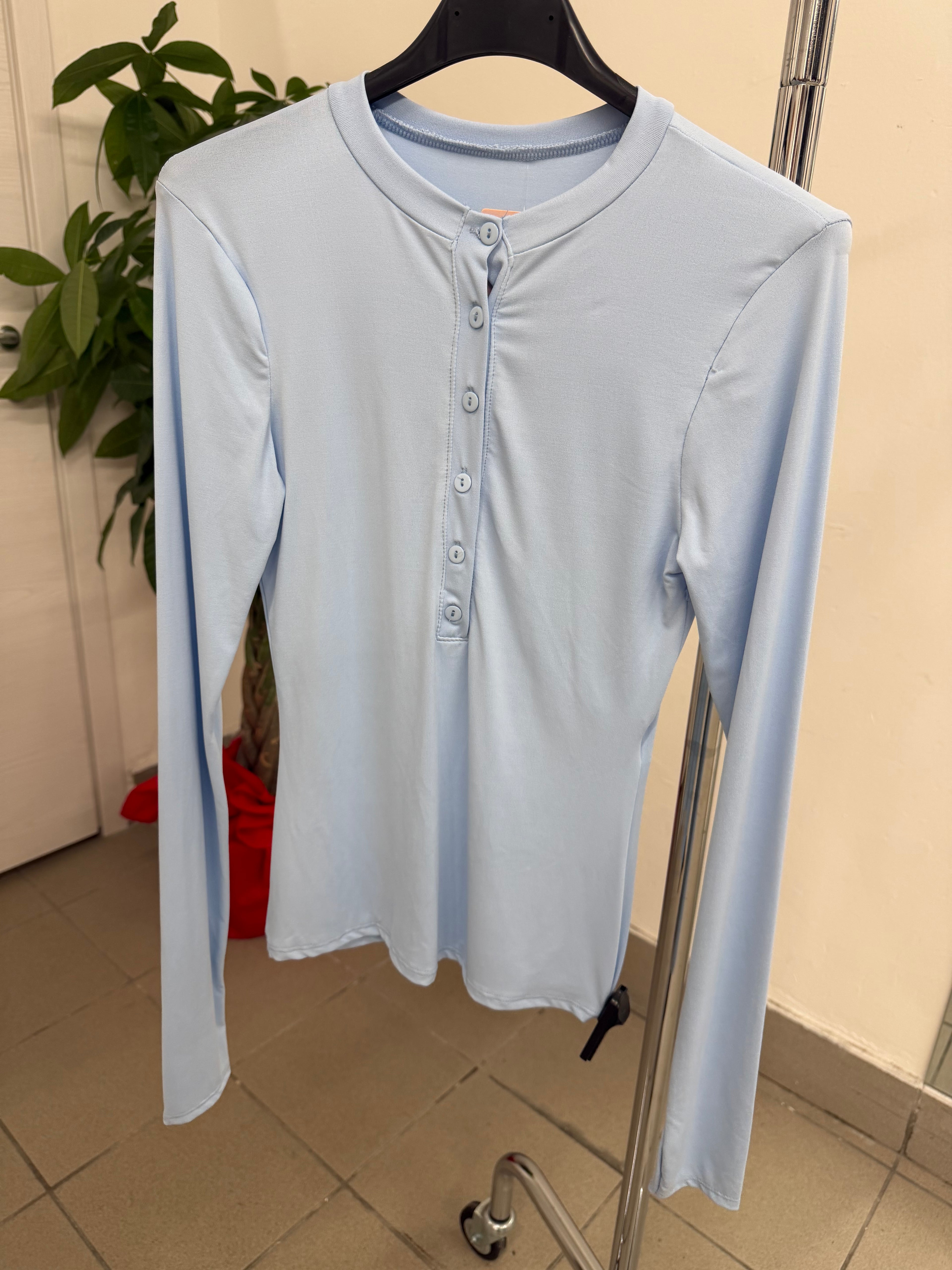 Magliettina in lycra con bottoni FGD MODA