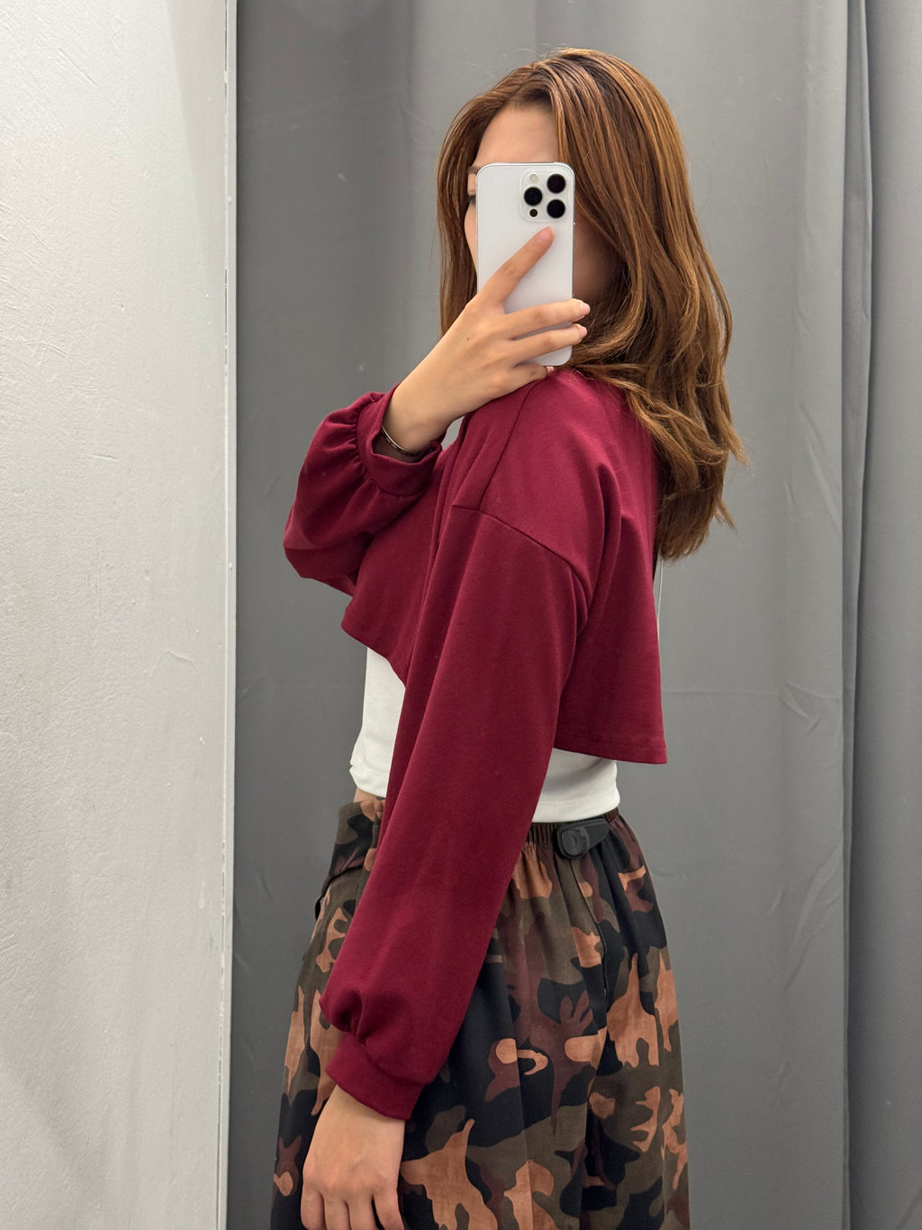 Felpa Crop Misto Canotta FGD MODA