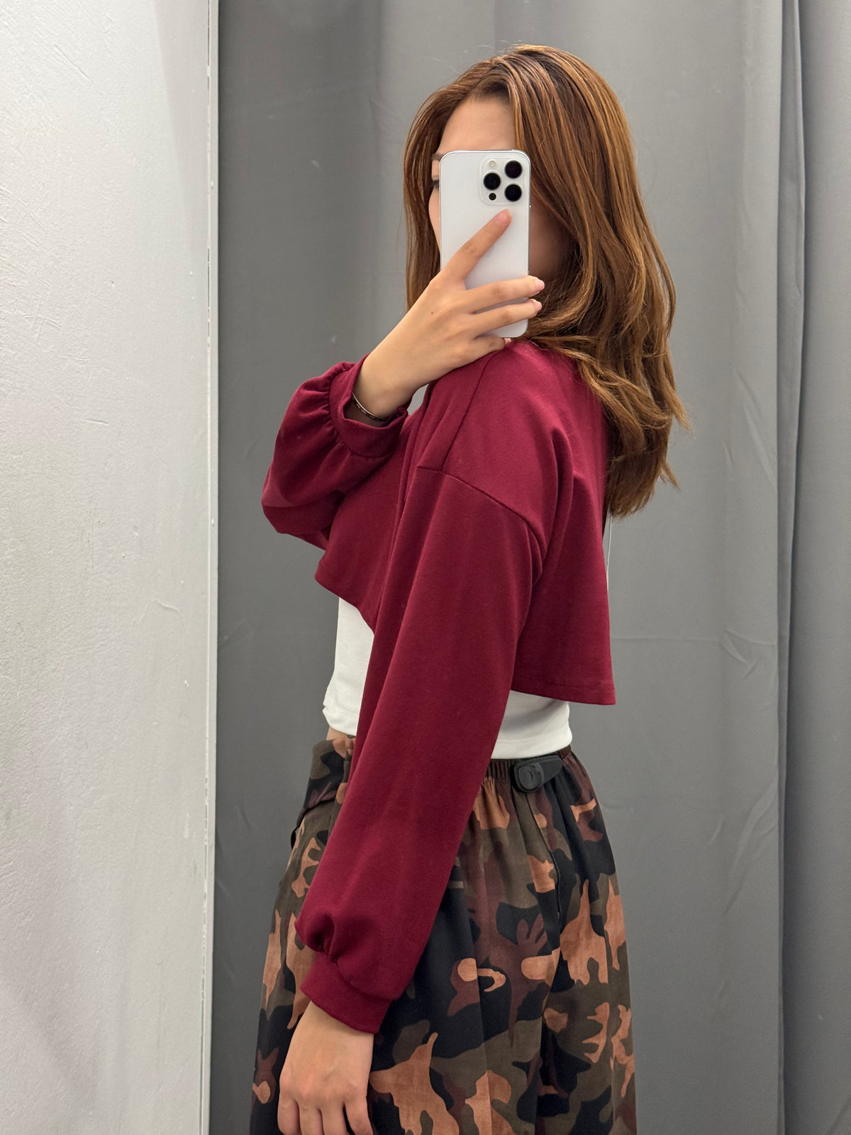 Felpa Crop Misto Canotta FGD MODA