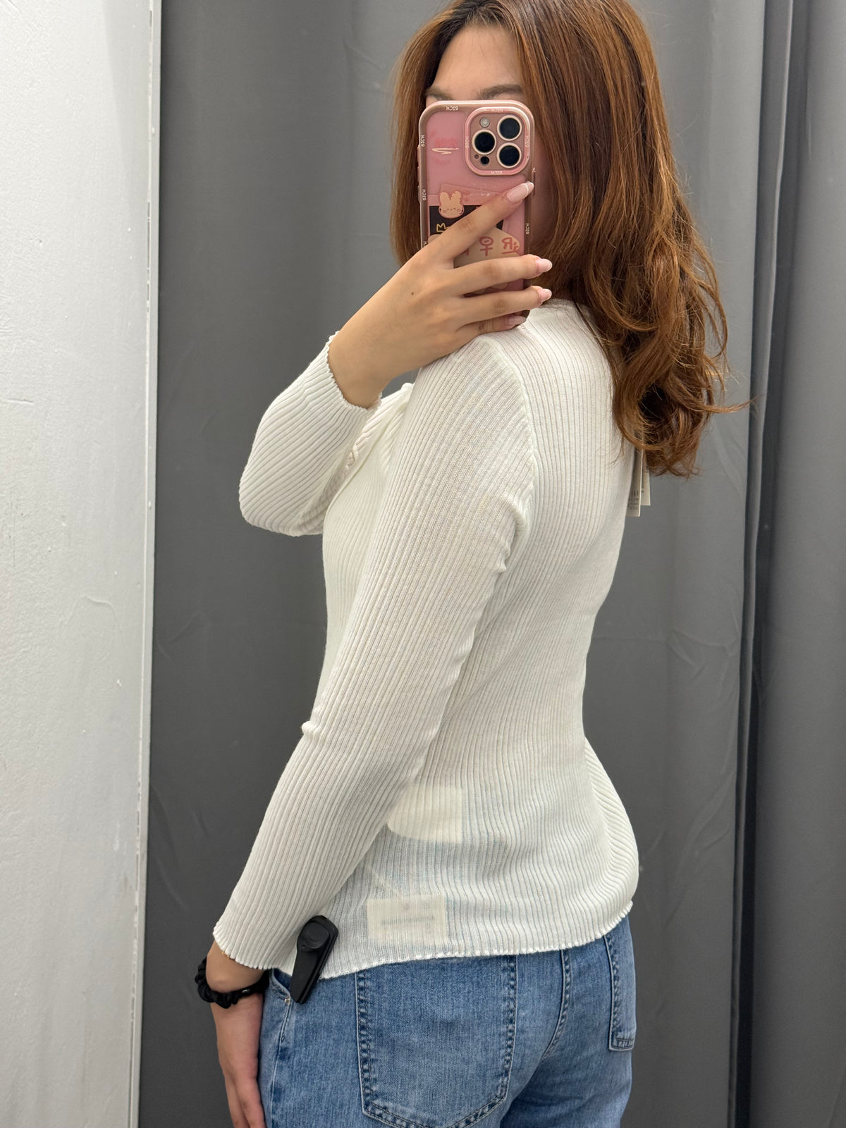 Cardigan Misto Canotta A Costine Con Scollo In Pizzo FGD MODA