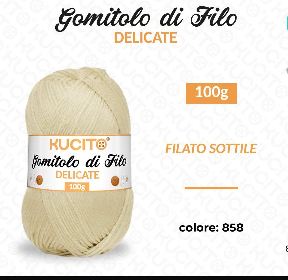 Gomitolo di filo DELICATE 100g FGD MODA